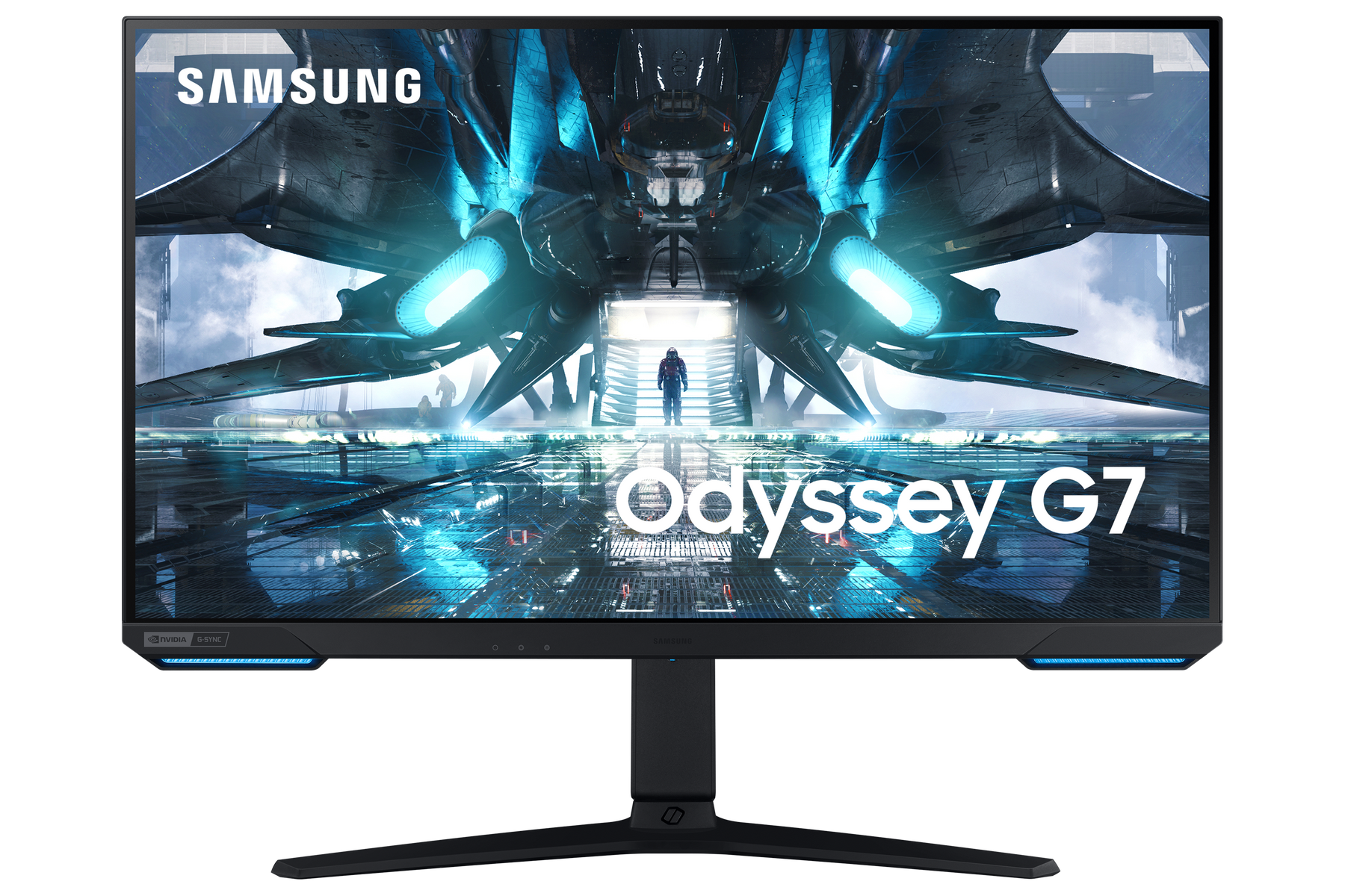Monitor Gaming - LS28AG700NUXEN SAMSUNG, 28 ", UHD 4K, 1 ms, 1x DisplayPort 1.4, 2x HDMI 2.1, 1x Entrada auriculares, 1x USB Hub 3.0, Negro