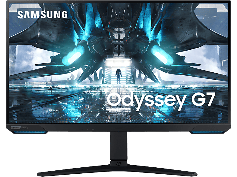 Monitor Gaming - SAMSUNG LS28AG700NUXEN, 28 ", UHD 4K, 1 ms, Negro