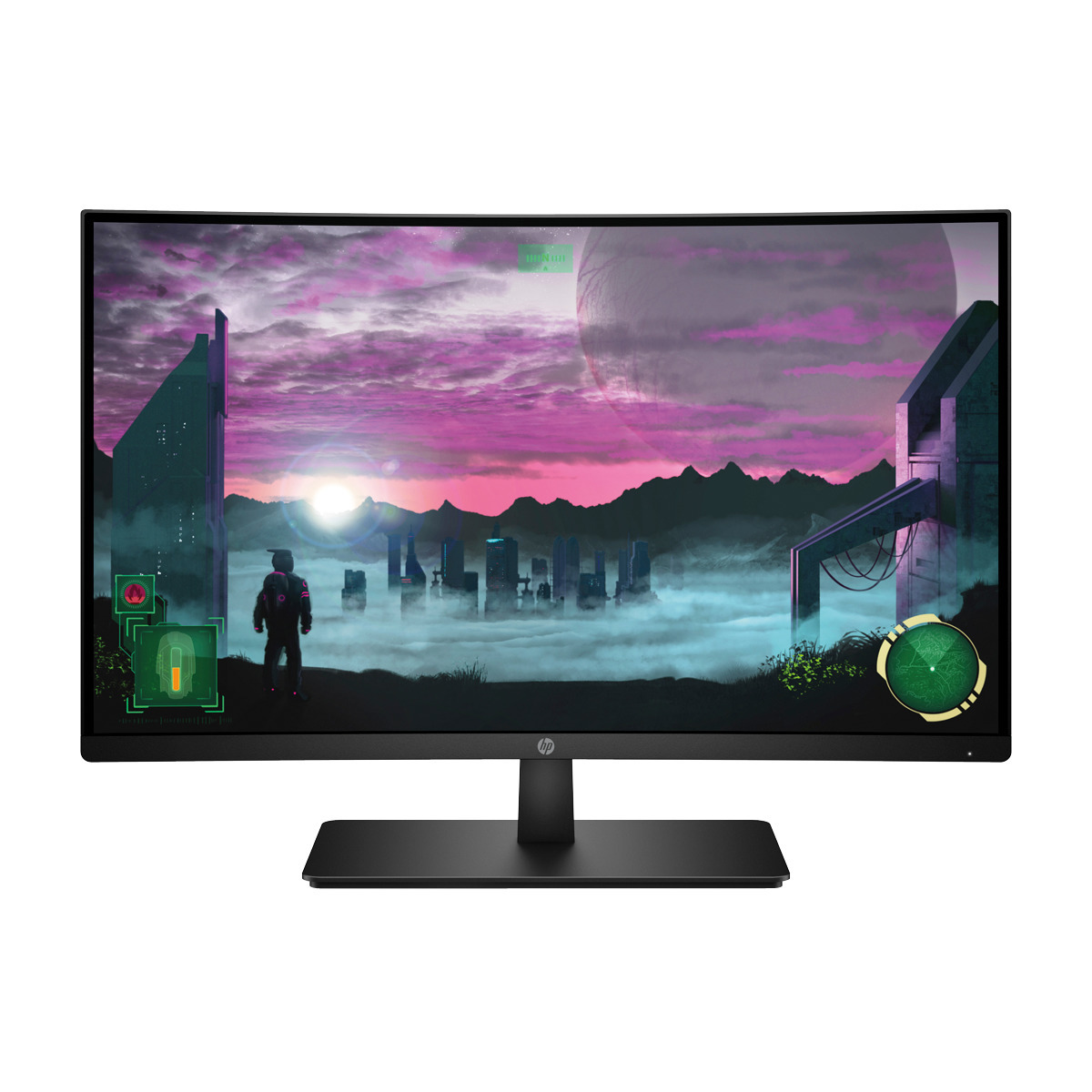 Monitor gaming - 27X HP, 27 ", Full-HD, 5 ms, 1 DisplayPort™; HDMI (con soporte para HDPC); (compatibles con HDCP), Negro