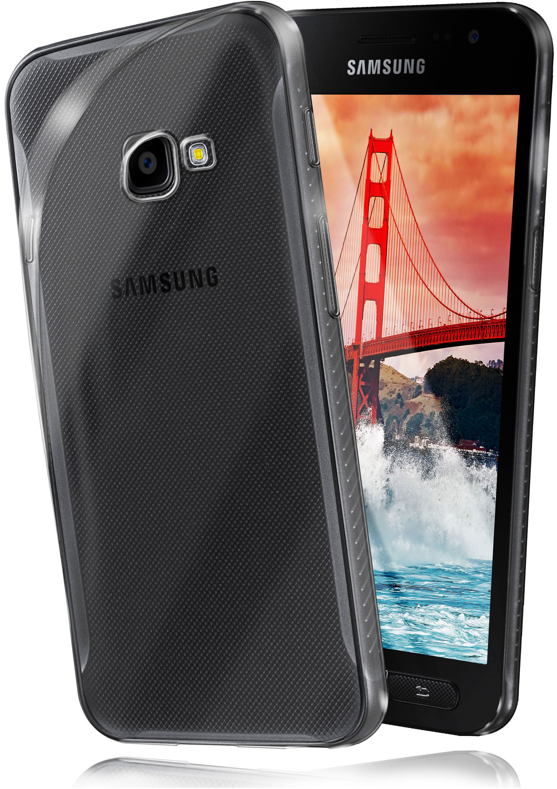 4, Aero Galaxy Samsung, MOEX Case, Crystal-Clear Backcover, Xcover