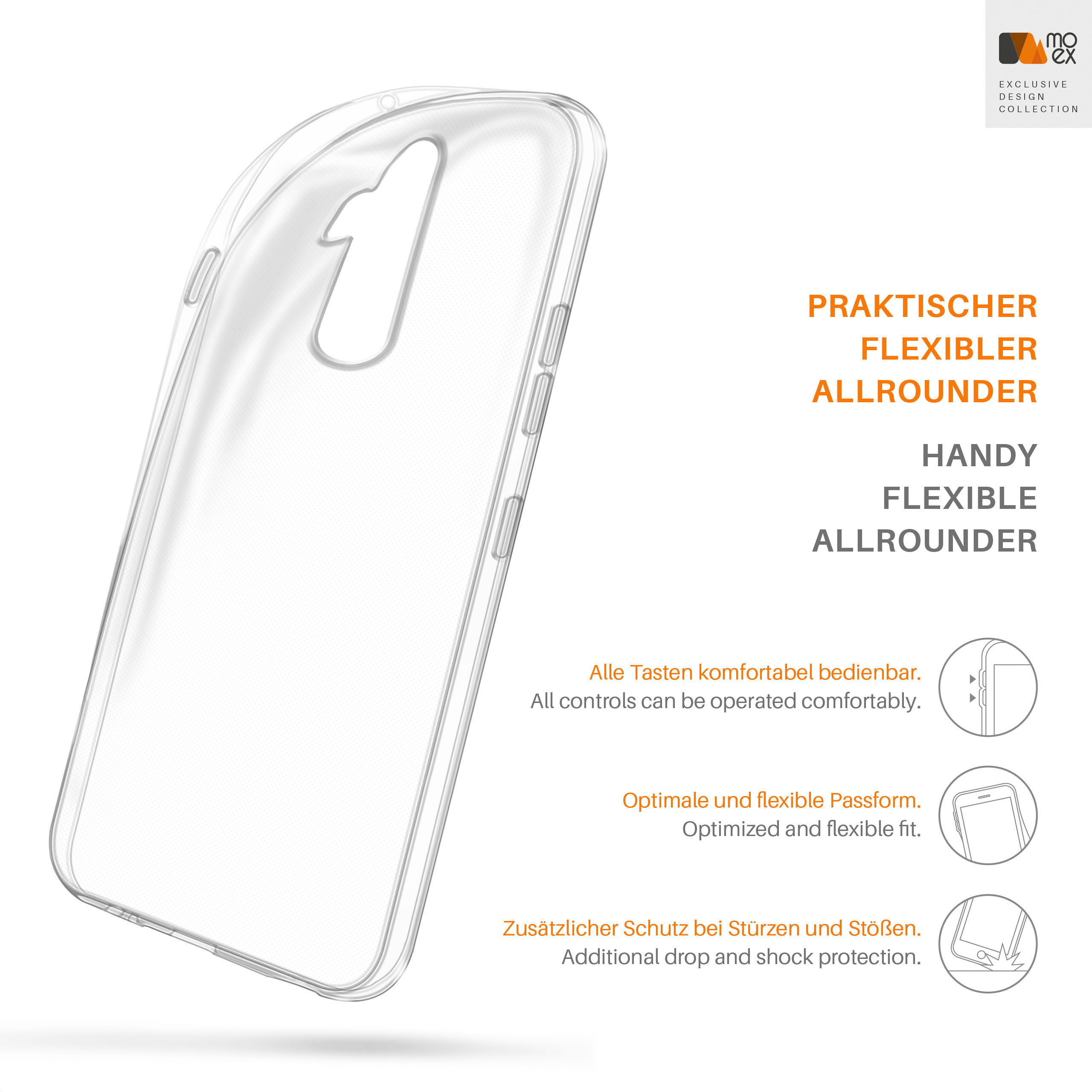 MOEX Aero G7 Backcover, LG, ThinQ Fit, / G7 Crystal-Clear Case