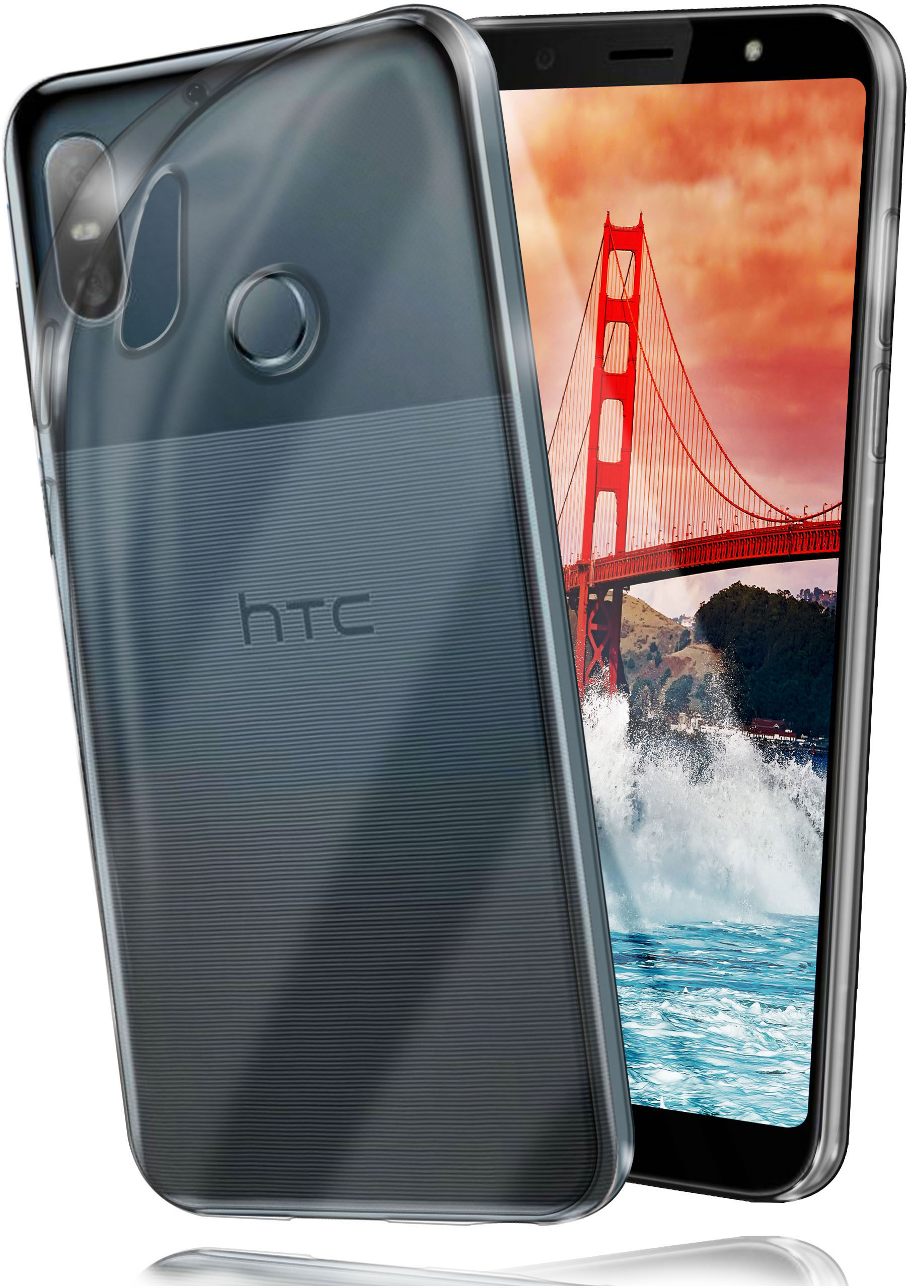 Backcover, Case, MOEX HTC, Life, U12 Crystal-Clear Aero