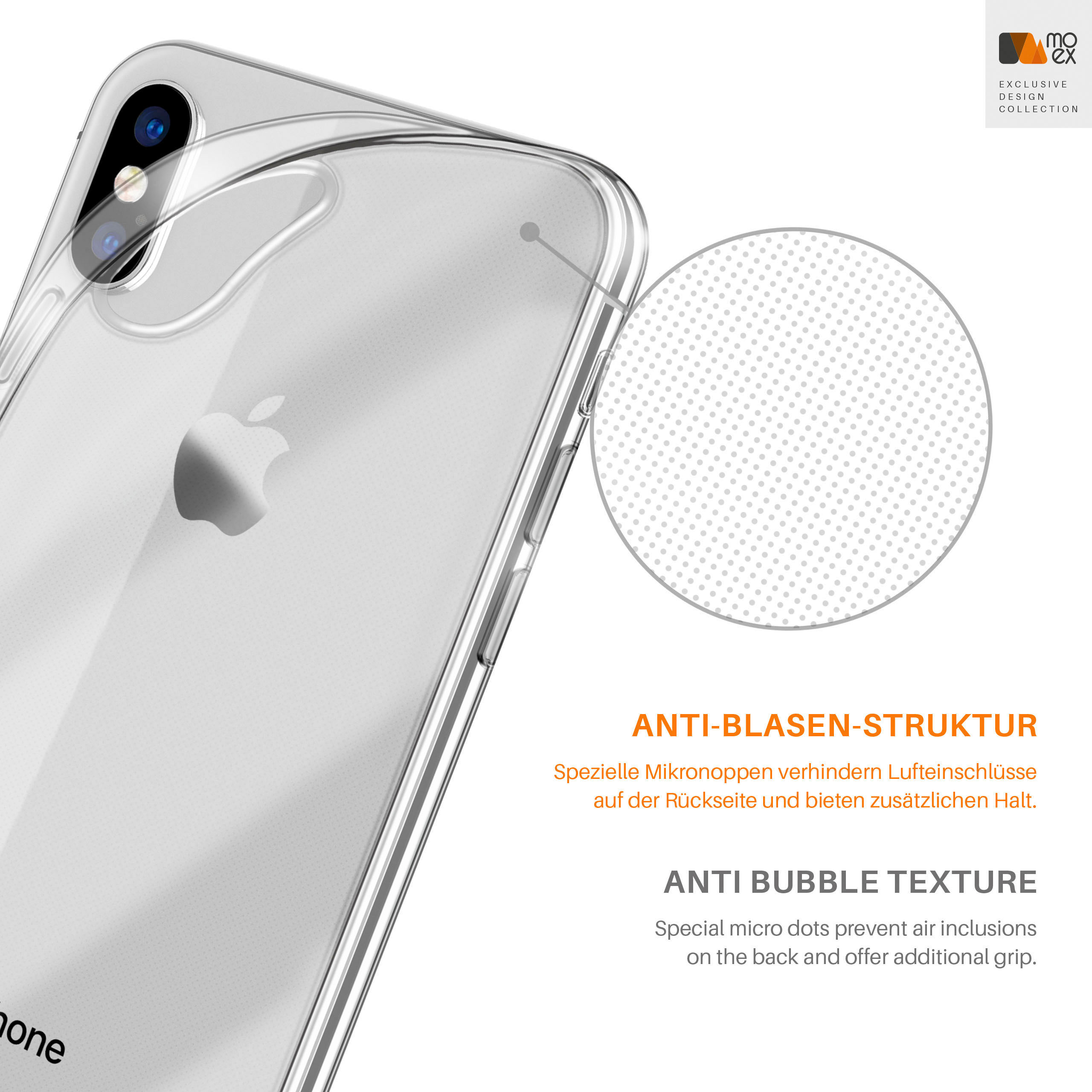 MOEX Aero Case, Backcover, iPhone / Crystal-Clear Apple, iPhone X XS
