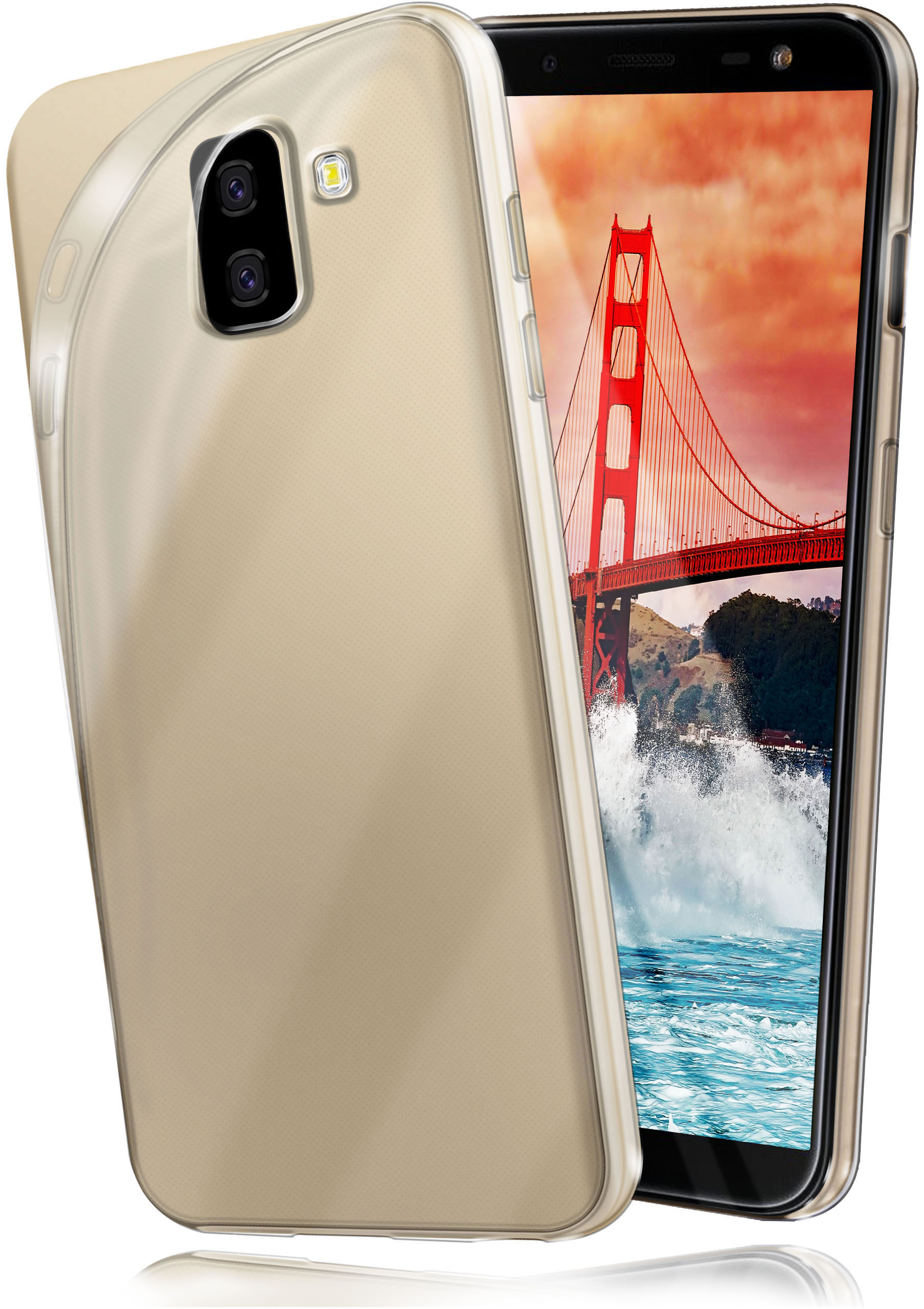 Aero Plus, Galaxy Backcover, Case, Crystal-Clear Samsung, J6 MOEX