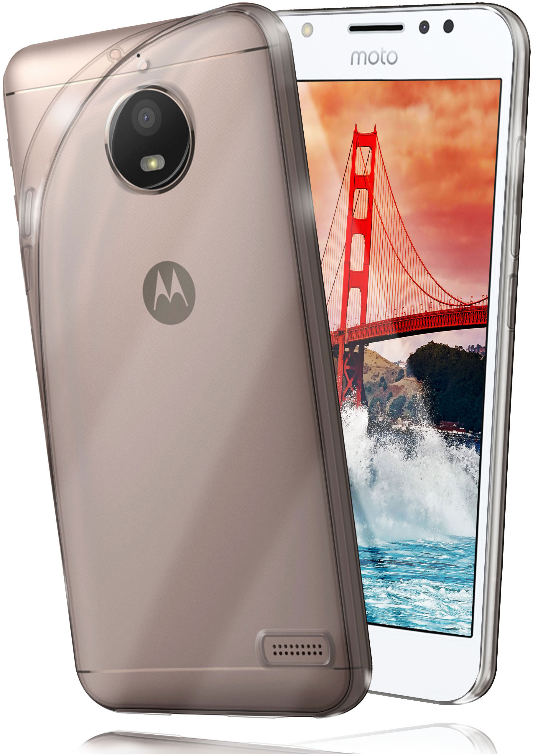 Crystal-Clear Motorola, Moto MOEX E4, Aero Case, Backcover,