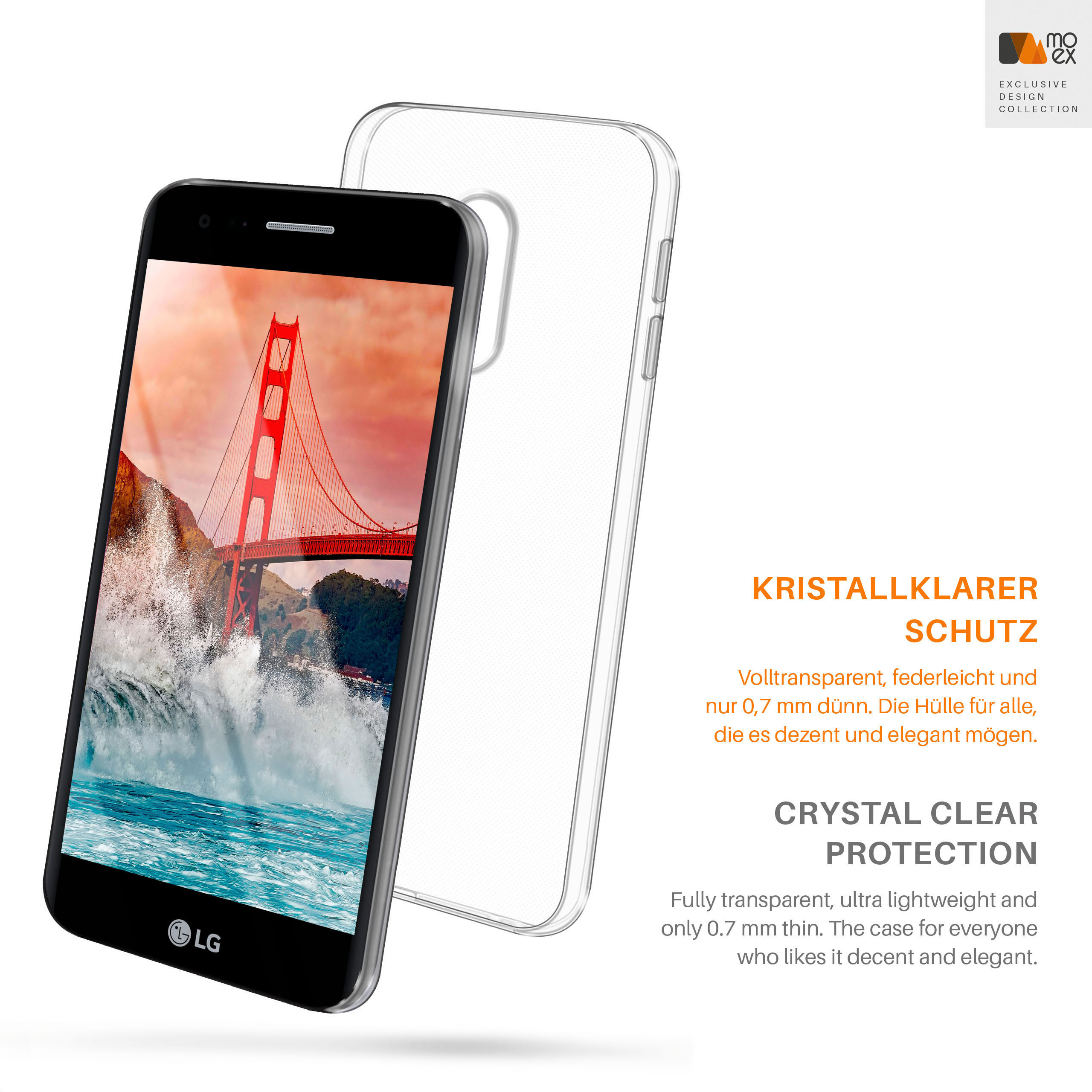 MOEX LG, K11 / Case, α, Backcover, Plus Crystal-Clear Aero K11