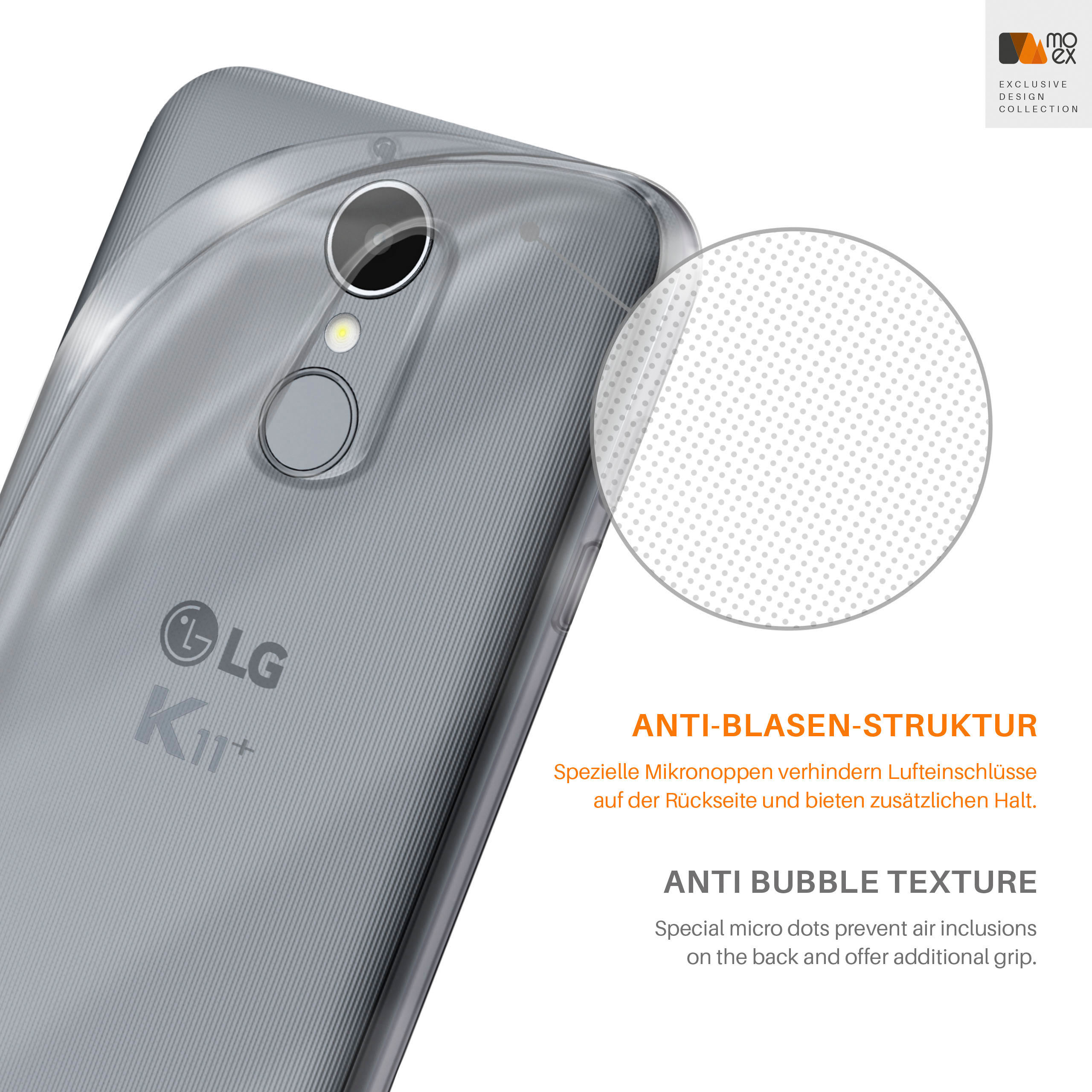 MOEX LG, K11 / Case, α, Backcover, Plus Crystal-Clear Aero K11