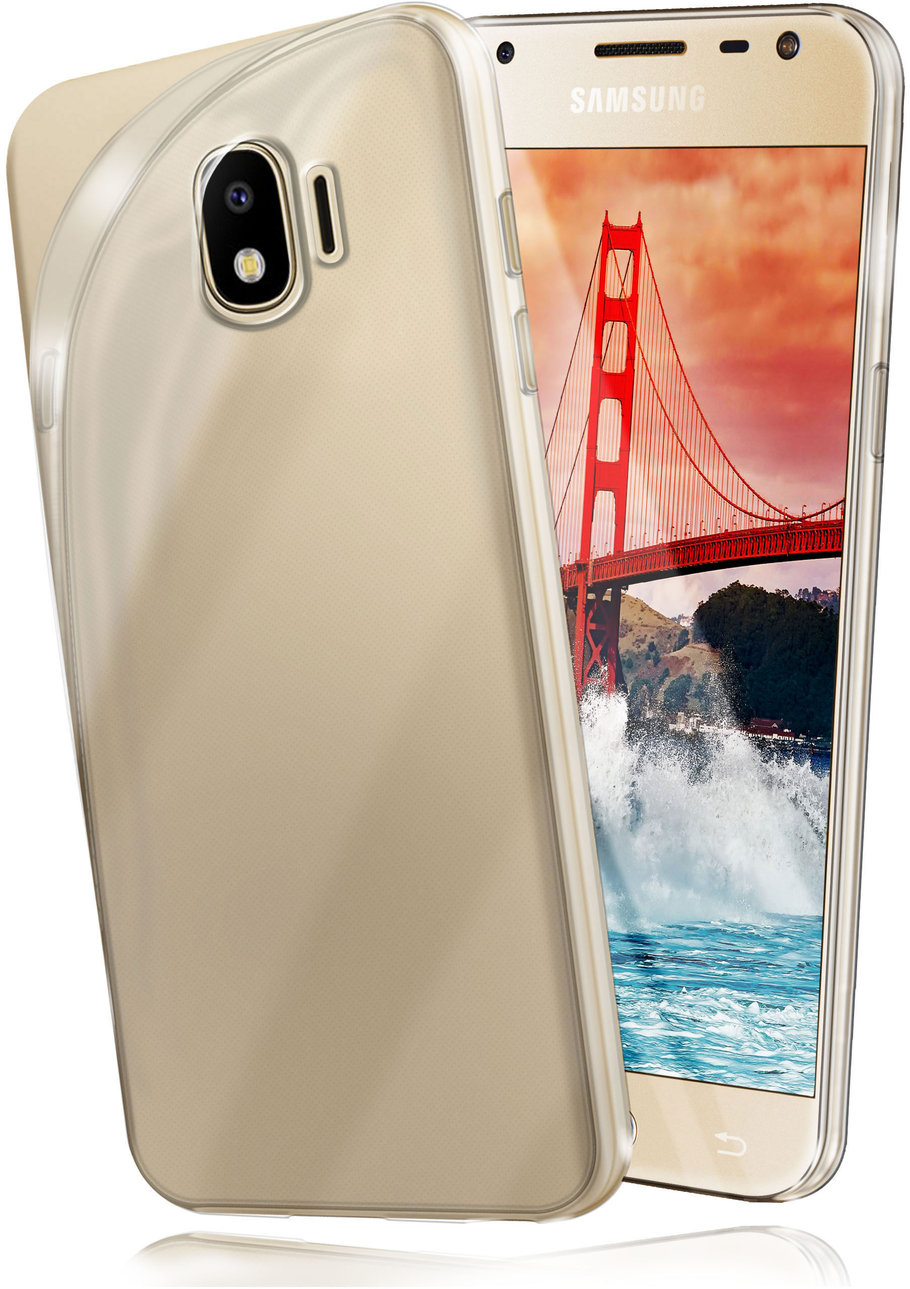 MOEX Aero Case, J4 Samsung, Backcover, Crystal-Clear Galaxy (2018)