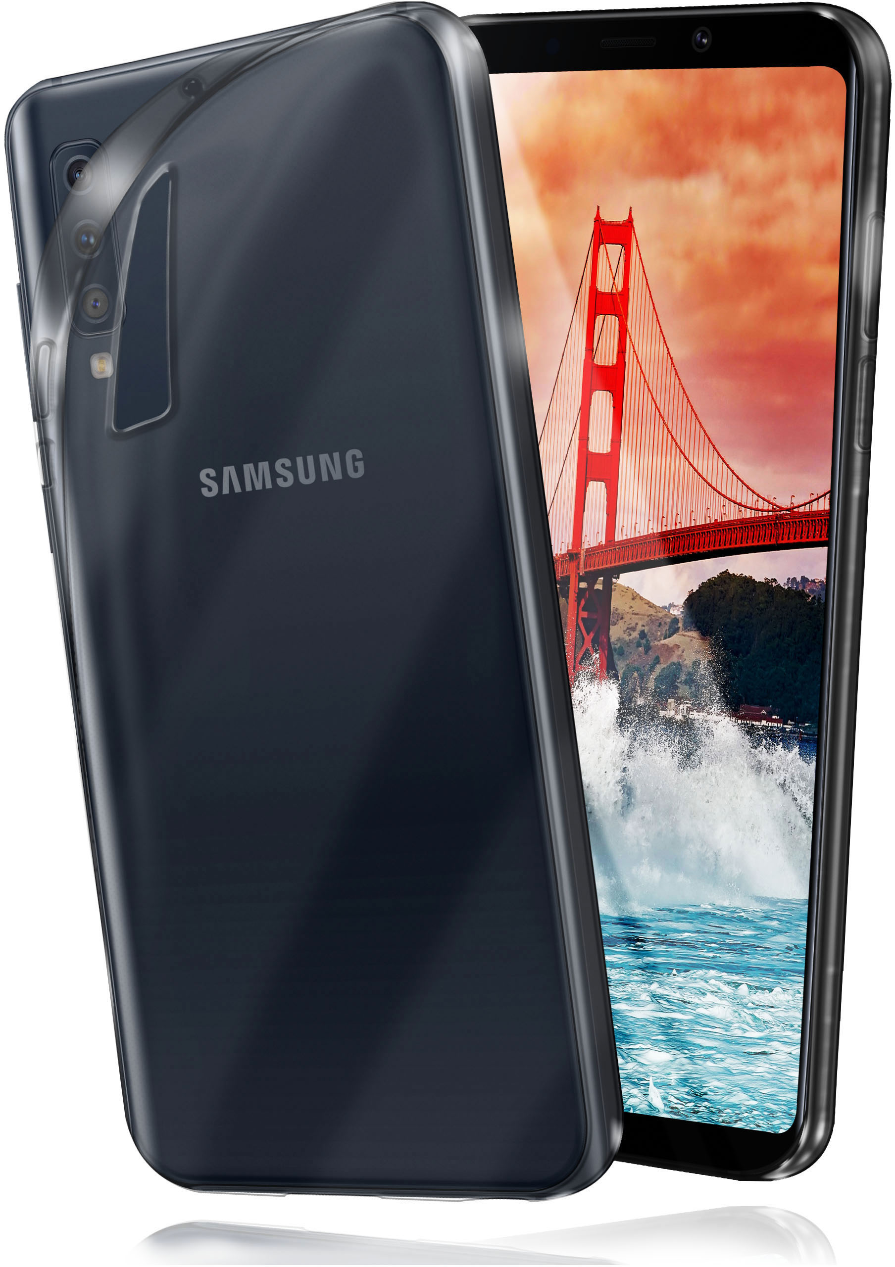 MOEX Aero Case, Backcover, Galaxy Samsung, A7 (2018), Crystal-Clear