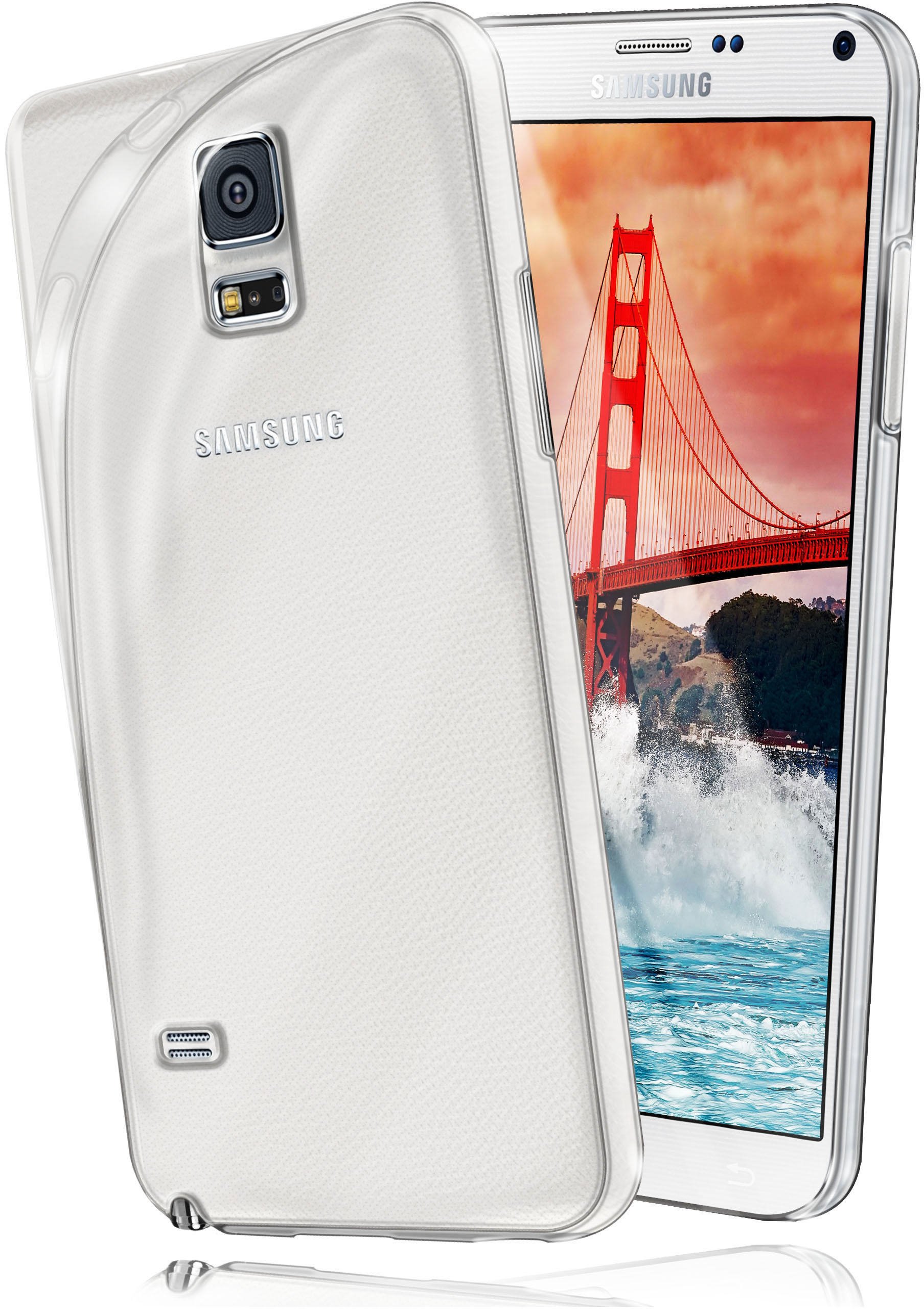 Galaxy Backcover, Aero Samsung, 4, Note Case, Crystal-Clear MOEX