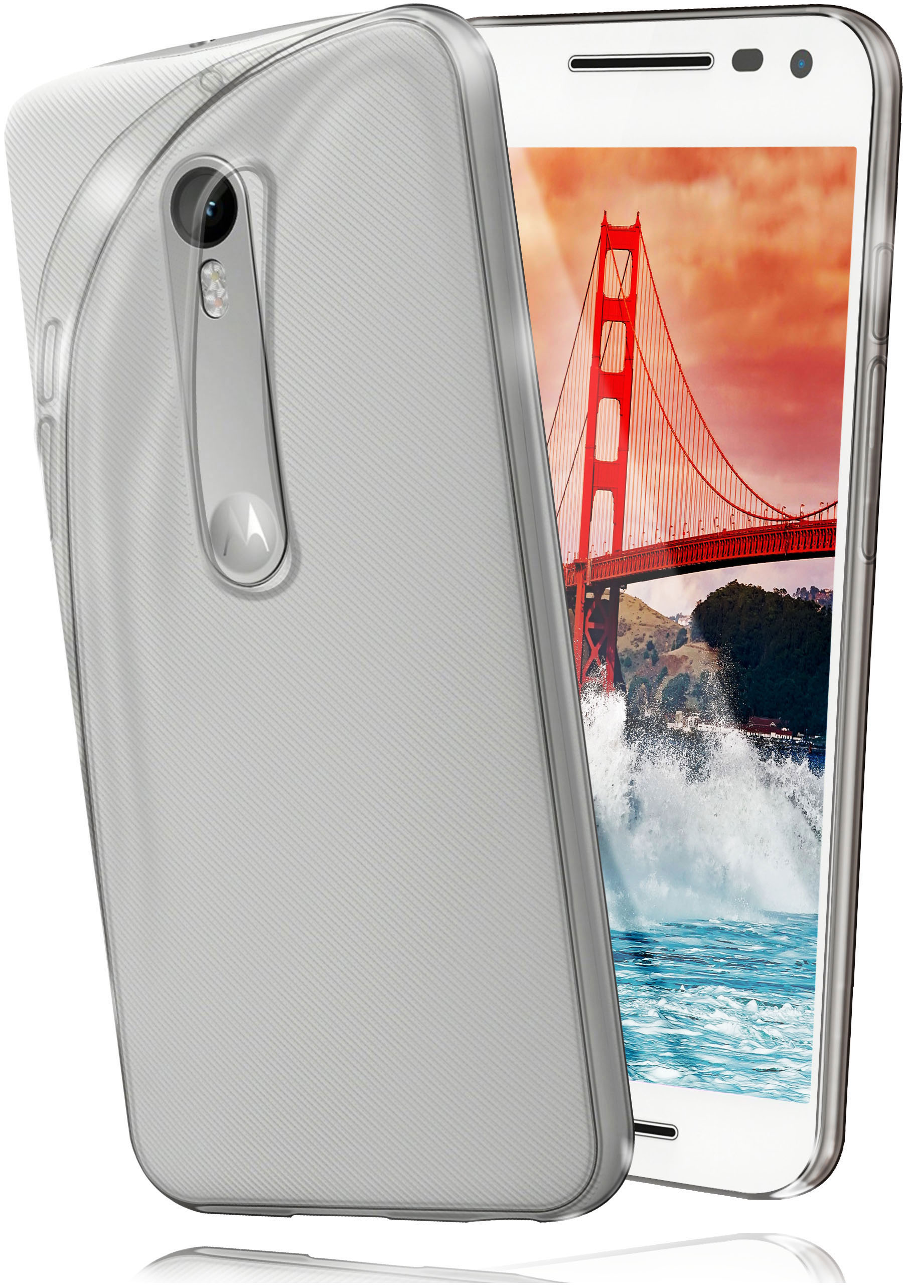 Backcover, Moto G3, Aero Case, Motorola, Crystal-Clear MOEX