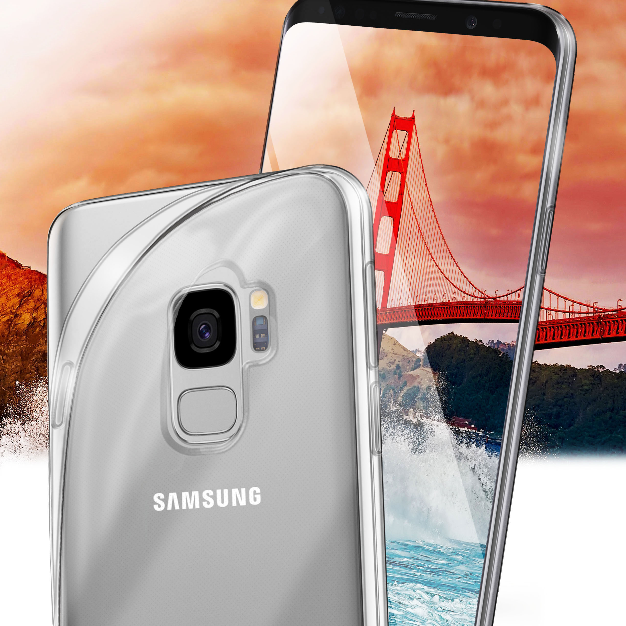 MOEX Aero Case, S9, Galaxy Samsung, Backcover, Crystal-Clear