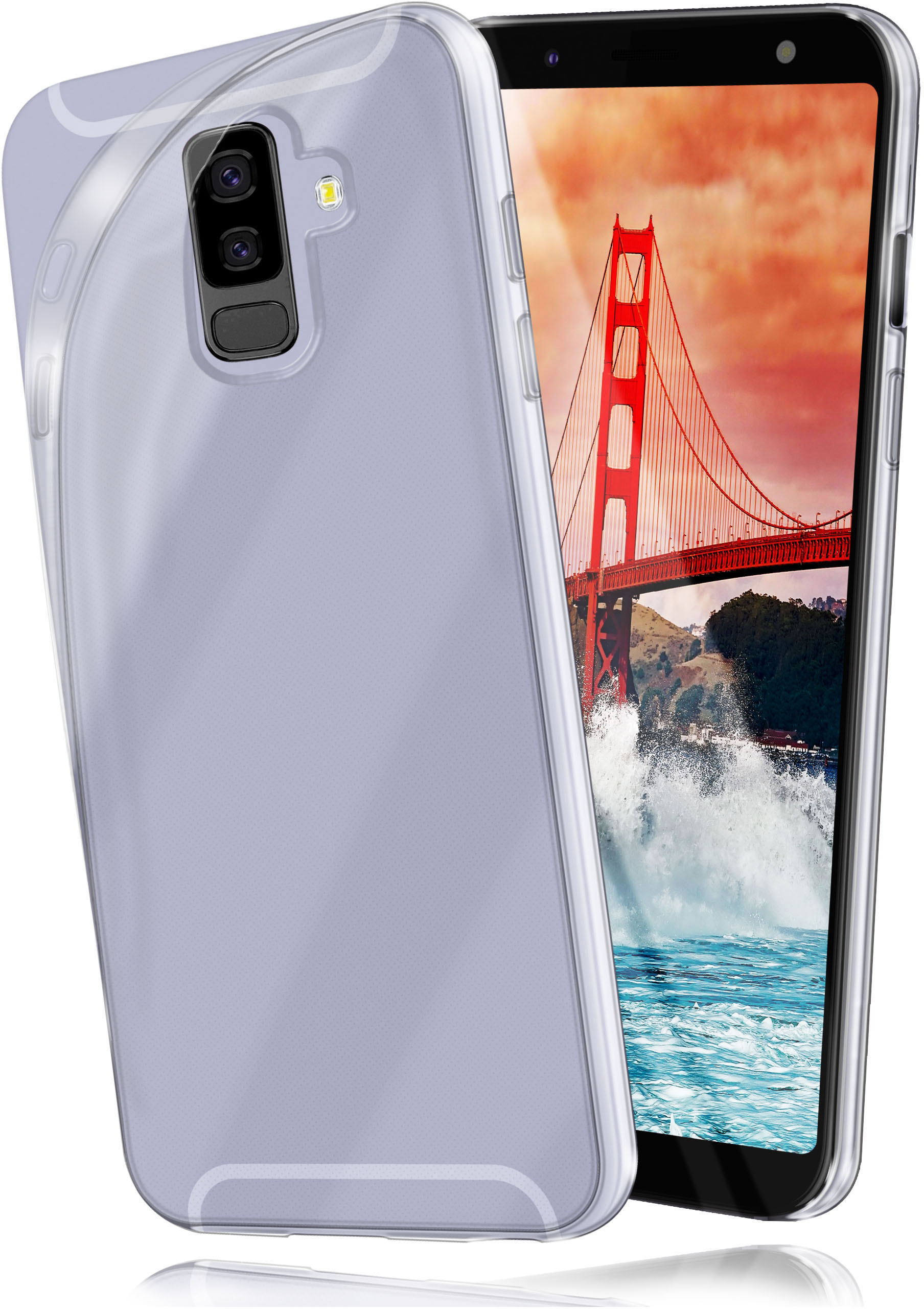 A6 Case, Crystal-Clear MOEX Samsung, Aero Galaxy Backcover, (2018),