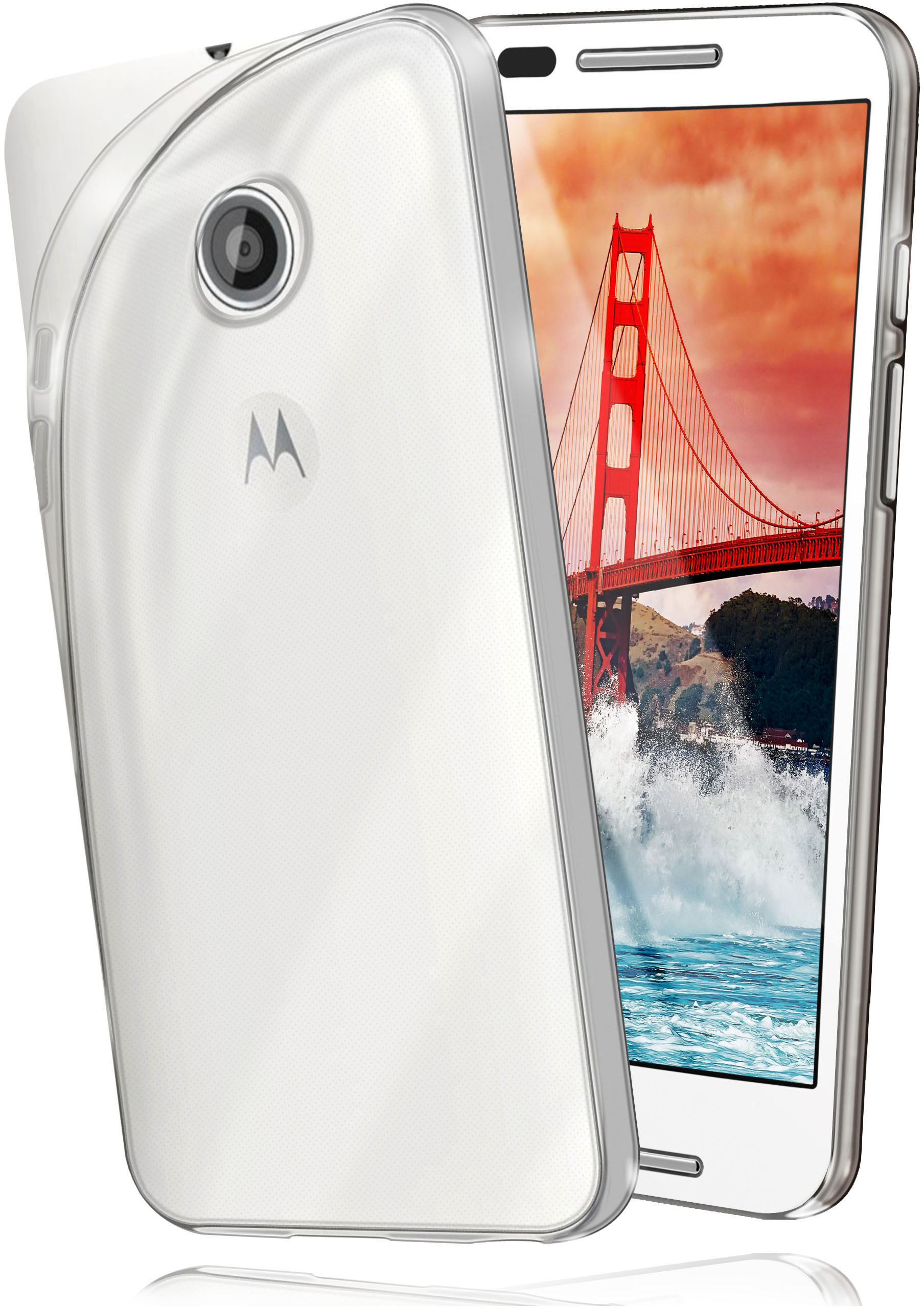 Case, MOEX Aero Moto Backcover, E, Crystal-Clear Motorola,