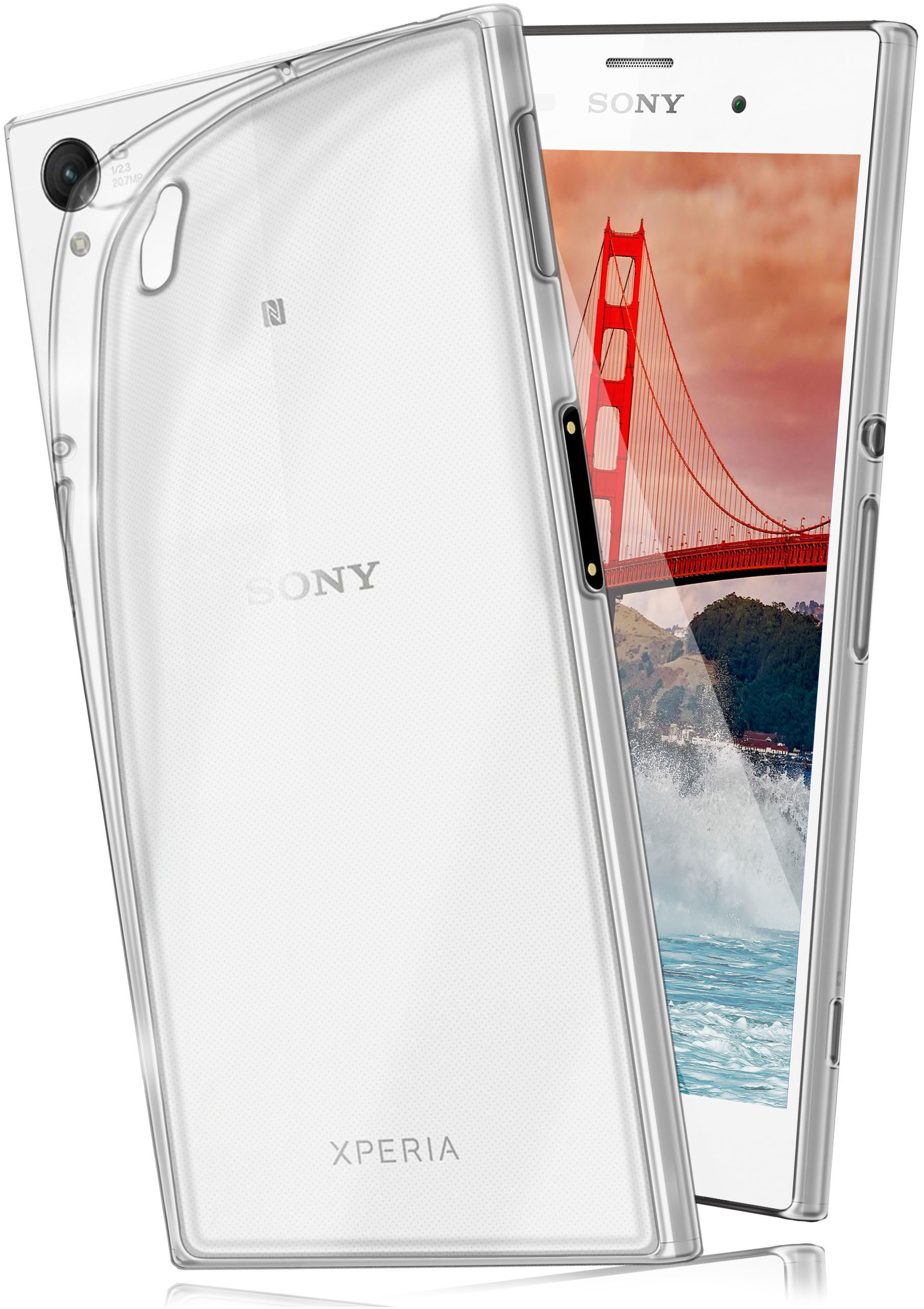 Case, Crystal-Clear Sony, Xperia MOEX Z1, Aero Backcover,