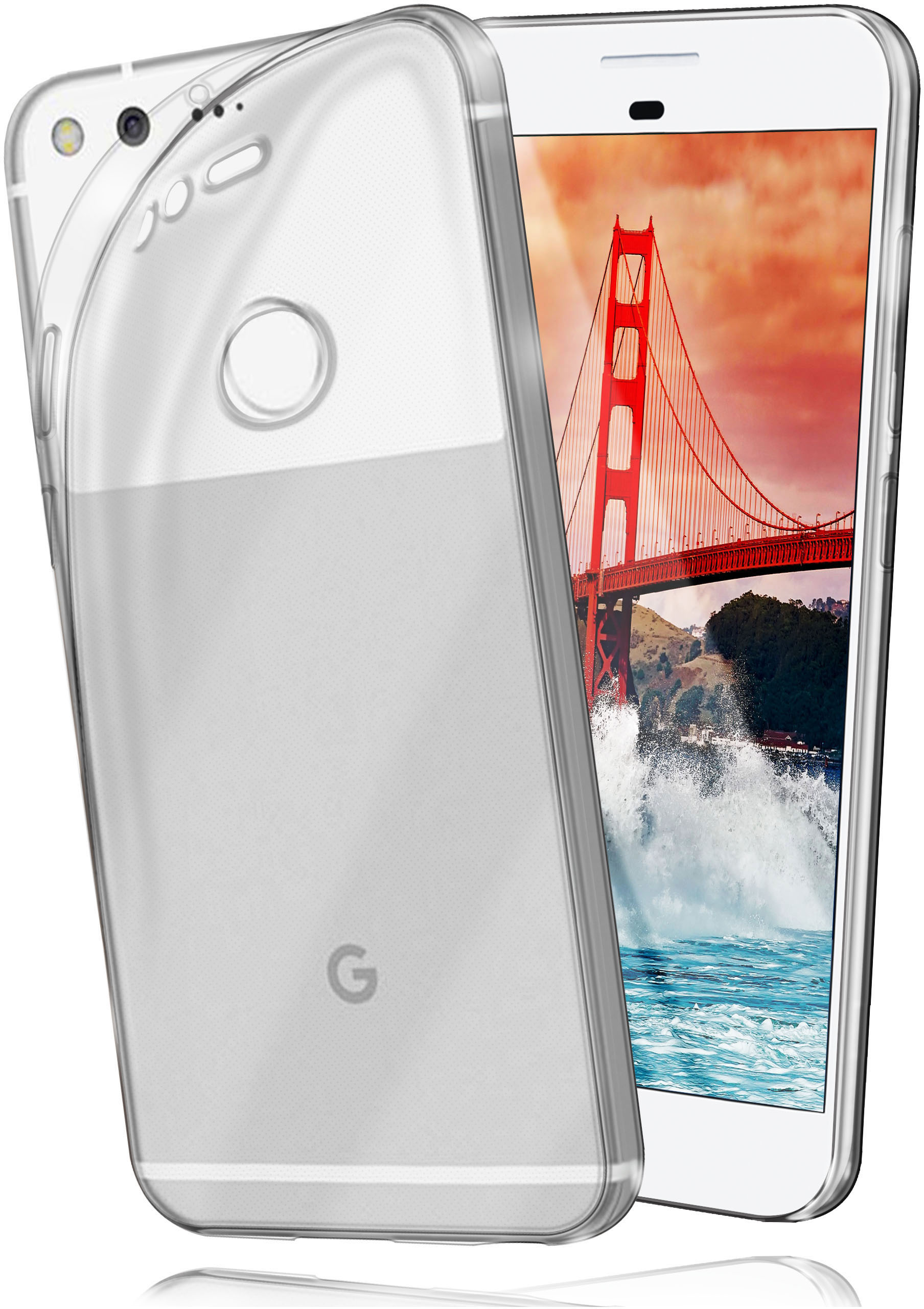 Crystal-Clear Case, Backcover, MOEX Pixel, Aero Google,