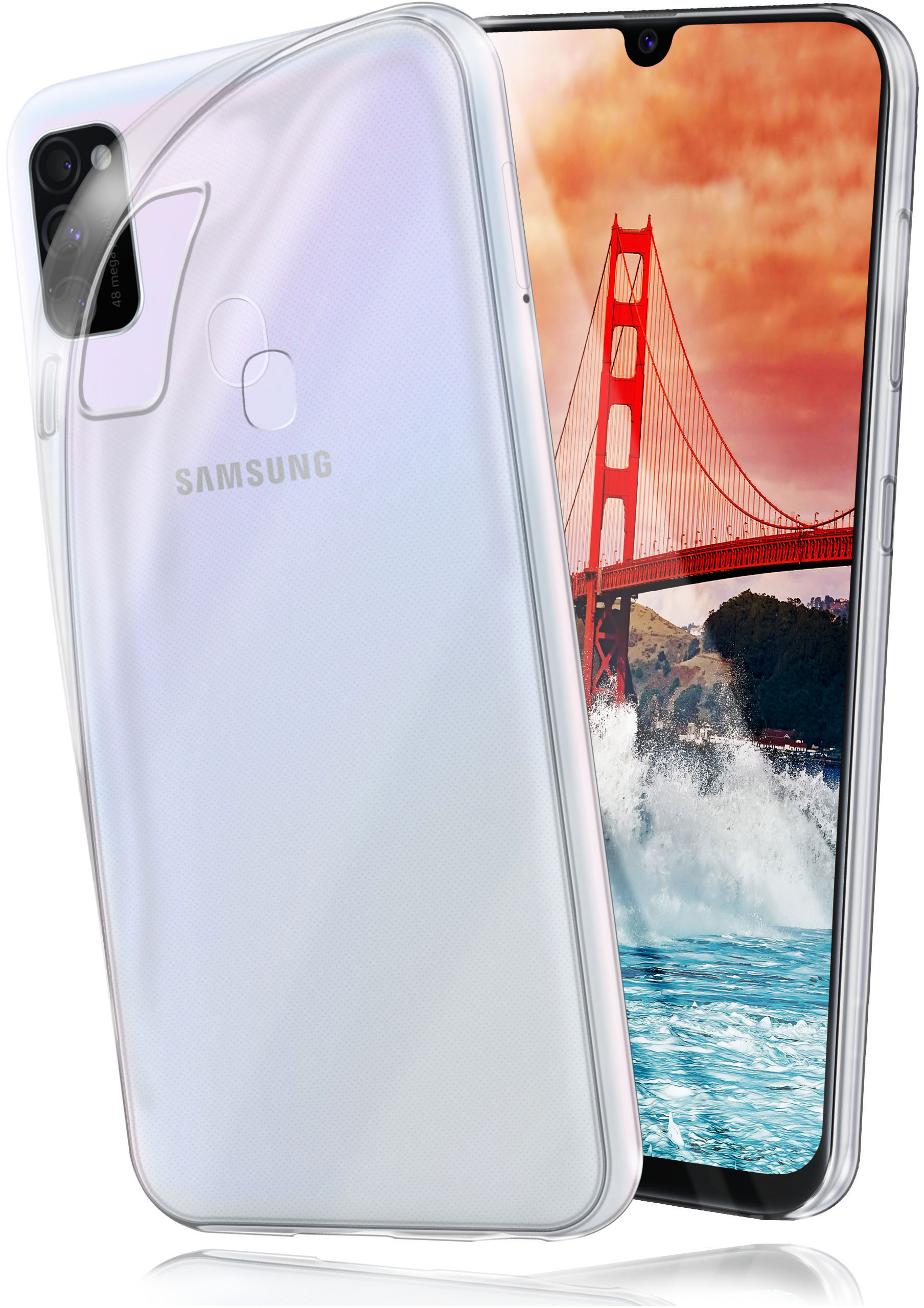 Backcover, Case, Aero Crystal-Clear MOEX Samsung, Galaxy M30s,