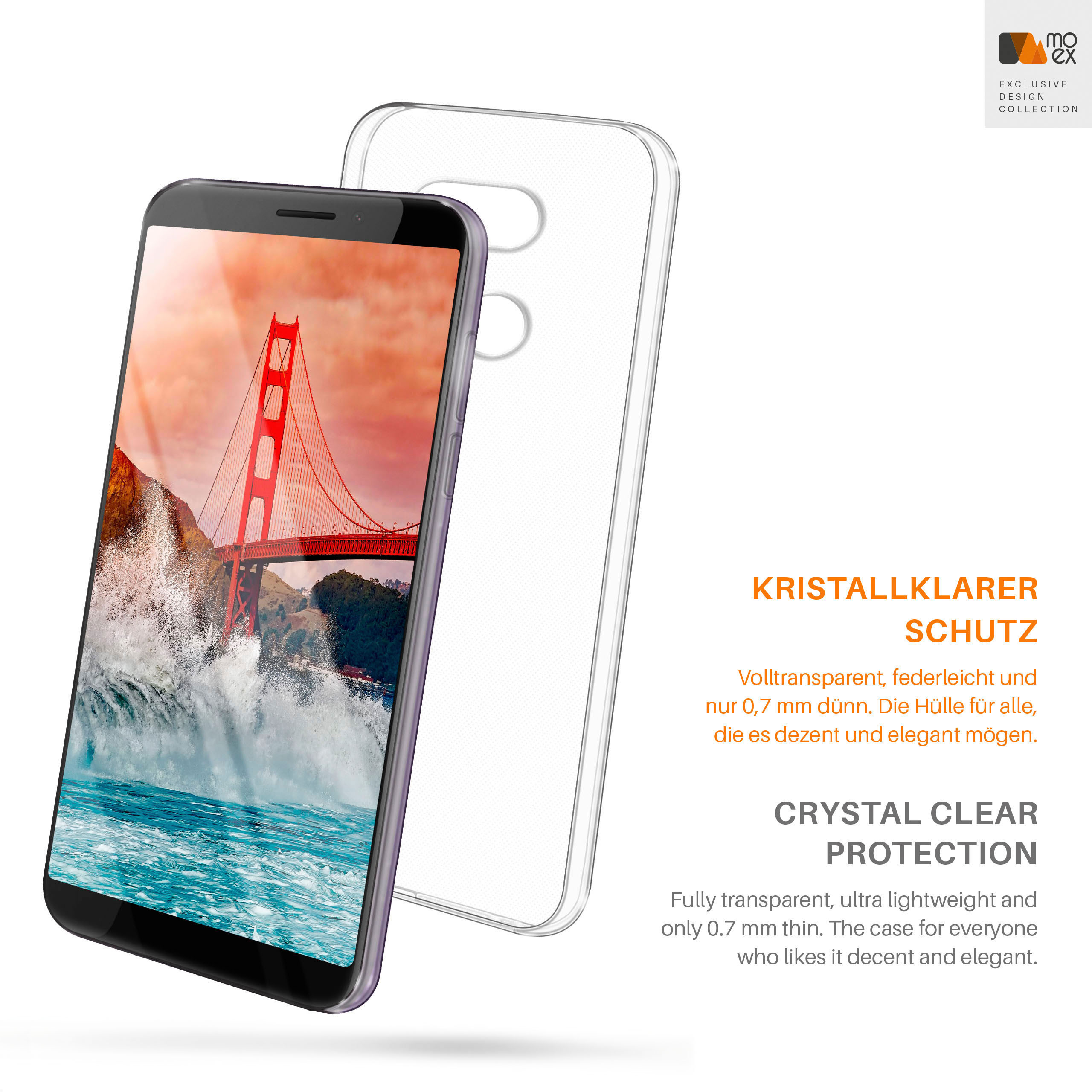 Crystal-Clear MOEX Aero 12s, Backcover, Case, HTC, Desire