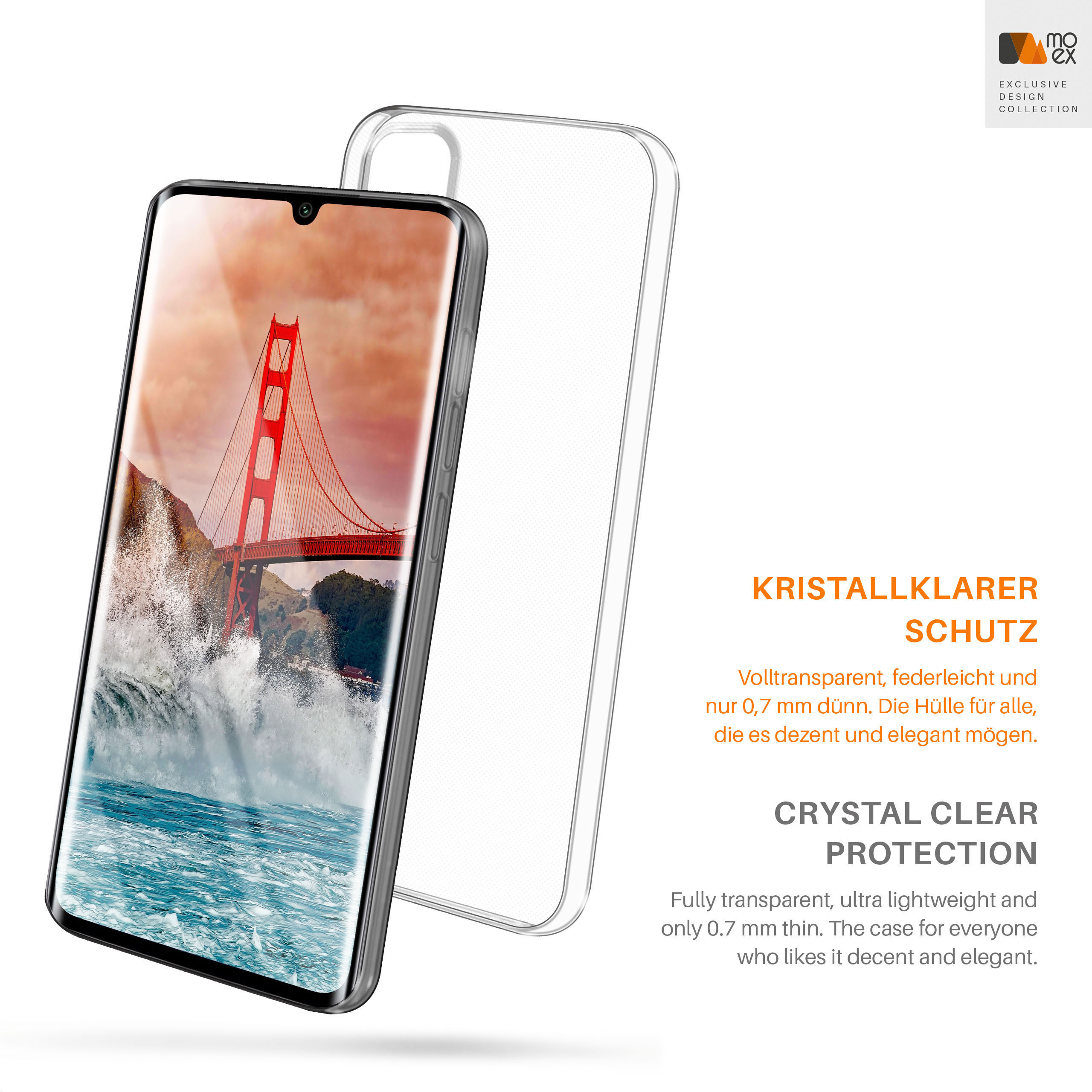 Crystal-Clear Backcover, MOEX Lite, Note Case, Mi 10 Xiaomi, Aero