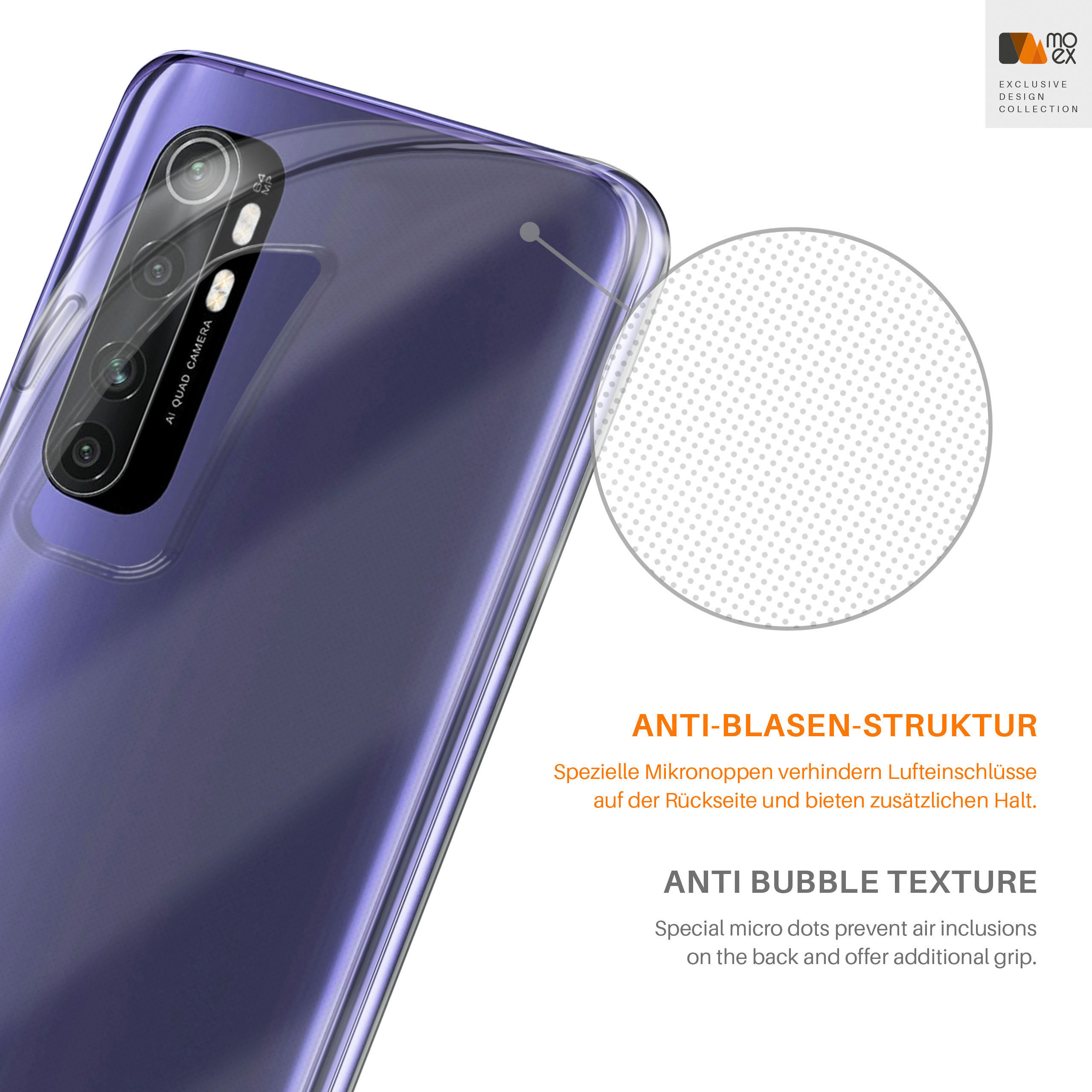 MOEX Aero Case, Mi Lite, Backcover, Crystal-Clear Note 10 Xiaomi