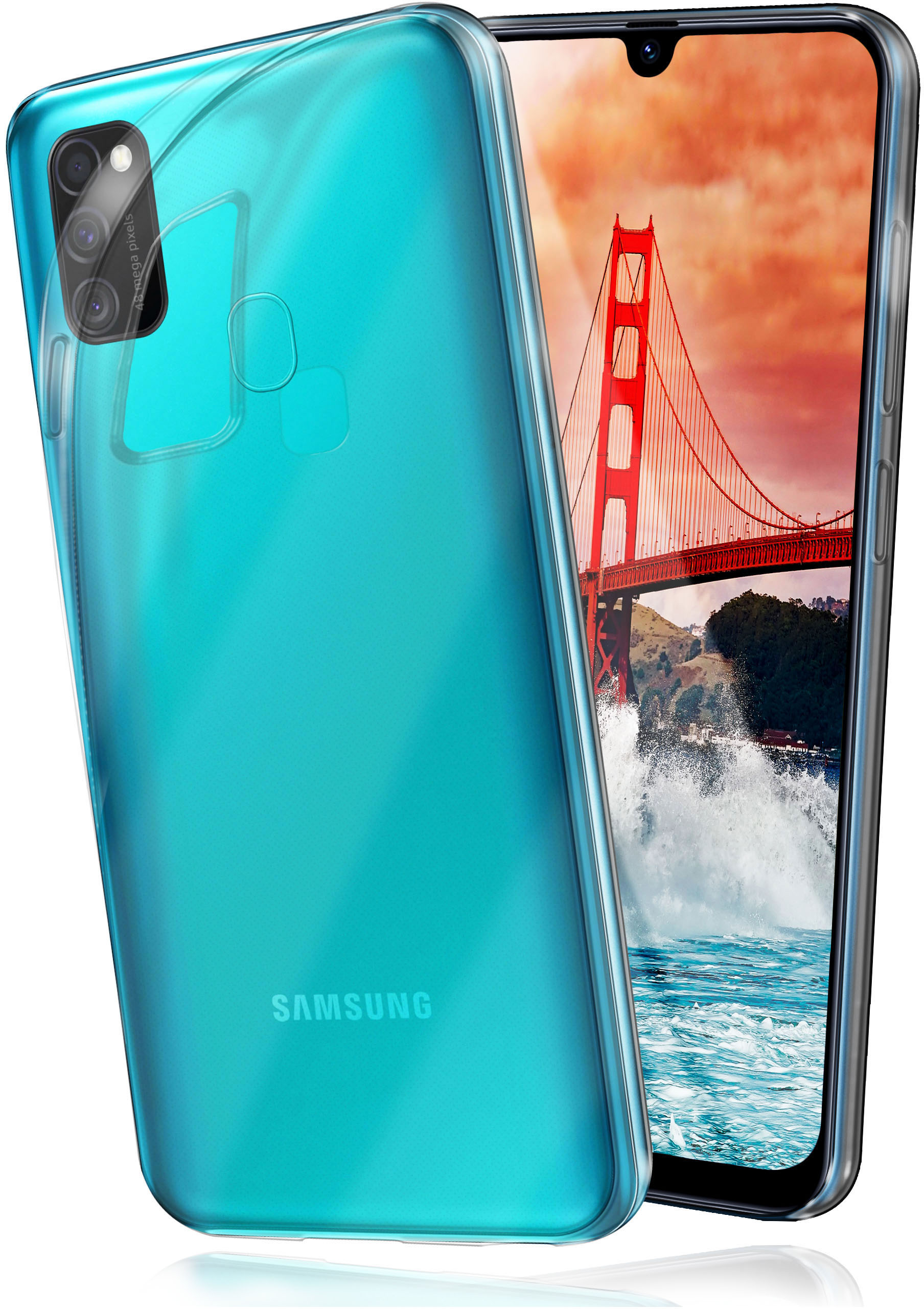 Case, Galaxy Crystal-Clear MOEX Backcover, Aero Samsung, M21,