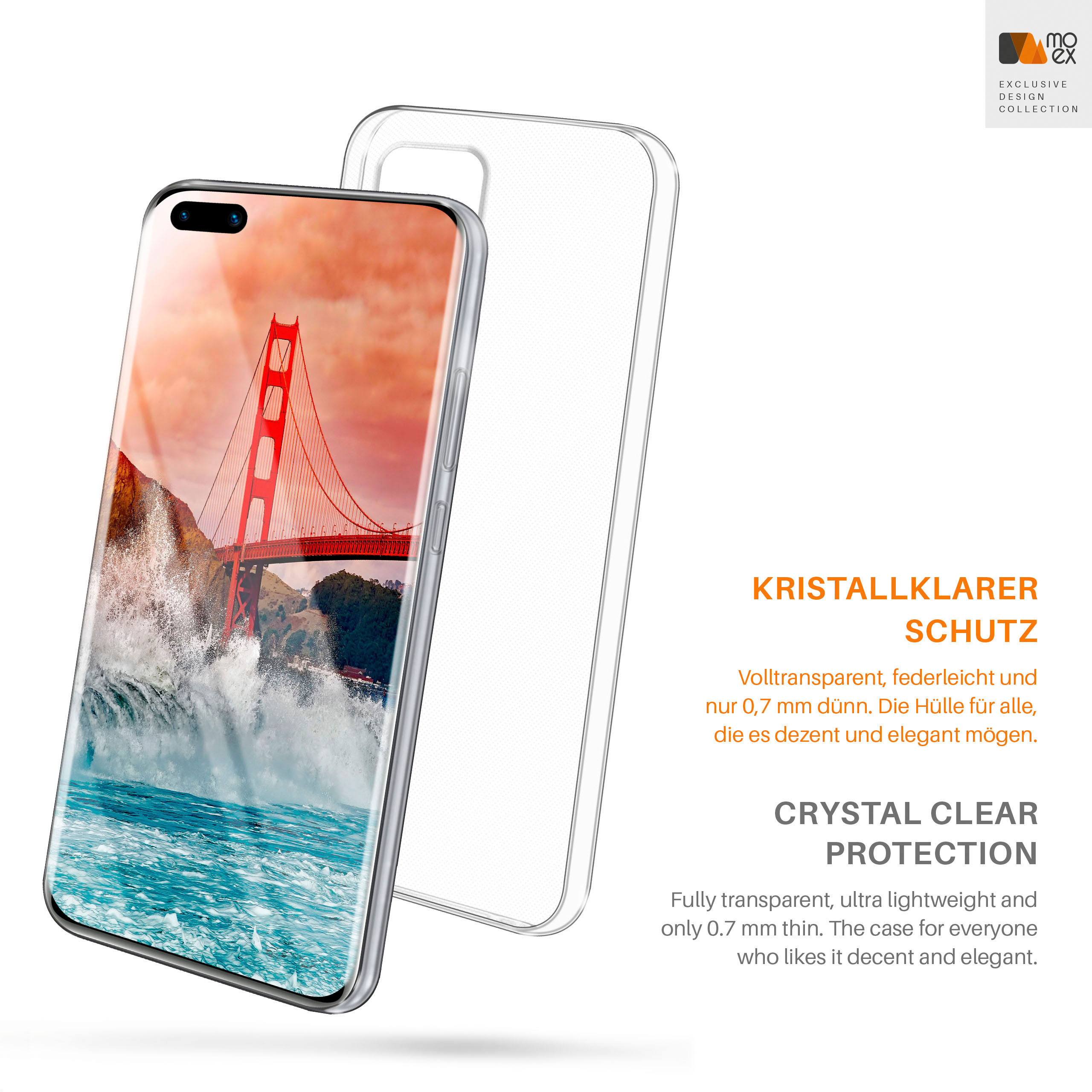 Aero Crystal-Clear MOEX Huawei, Case, Backcover, P40,