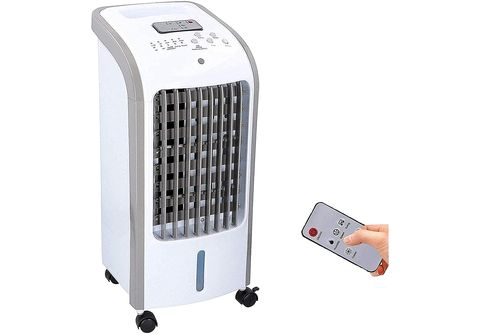 JUNG Lifetime Aircooler Klimagerät mit Wasserkühlung, Inkl. Fernbedienung +  Timer Weiß (Max. Raumgröße: 35 m², EEK: A+)