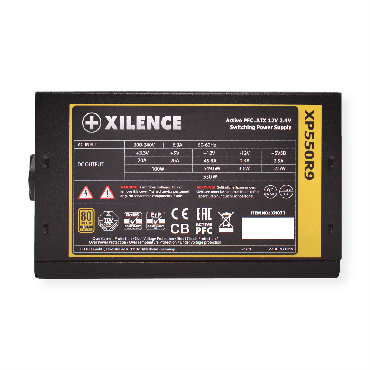 XILENCE XP550R9 PC Netzteil 550 Watt