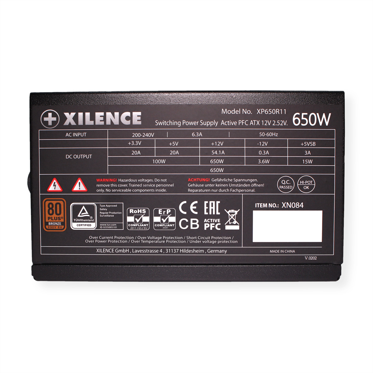 XILENCE XN084 PC Netzteil 650 Watt