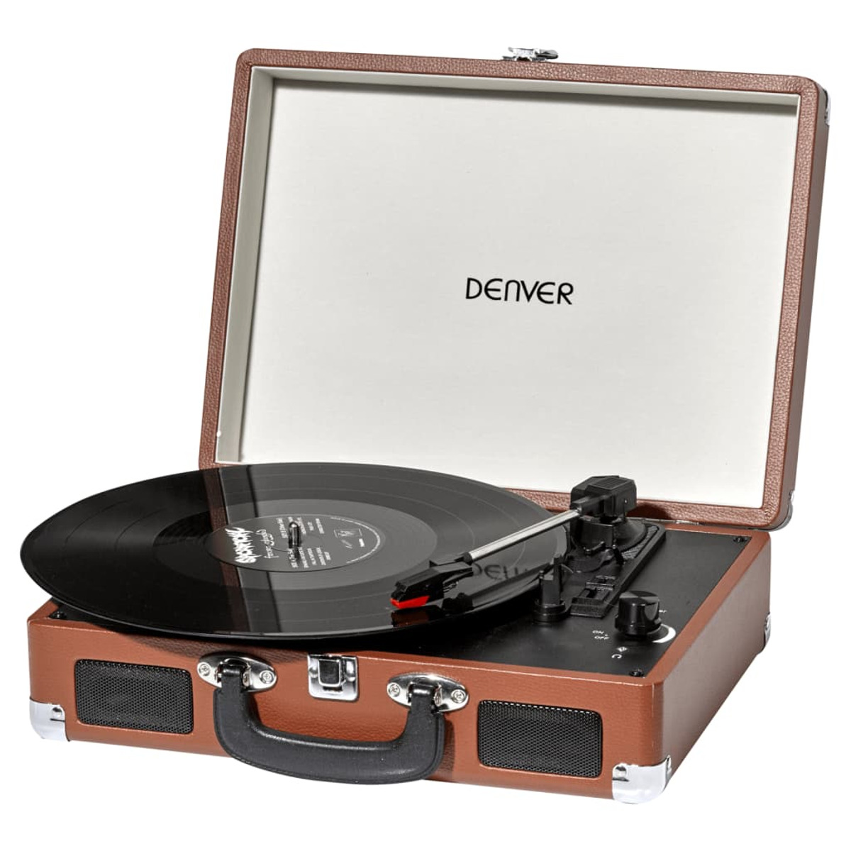 tocadiscos / digitalizador portátil - DENVER Denver VPL-120Marron Giradiscos portátil con función de digitalización USB