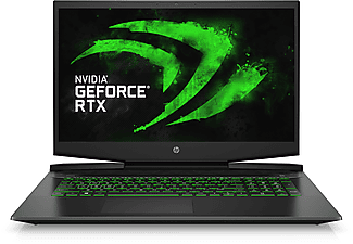 HP Pavilion 17-CD - Core i7, Windows 11 Pro + Office 2019 Pro, Laptop mit 17,3 Zoll Display,  Prozessor, 16 GB RAM, 500 GB SSD, 1000 GB HDD, NVIDIA GeForce RTX 3050 Ti, Schwarz