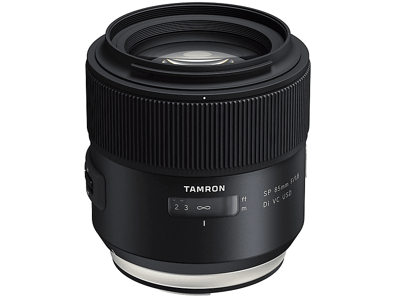 TAMRON F016E SP (Objektiv DI für 85MM mm 85 - Canon EF-S-Mount, 85 Di, VC f/1.8 mm SP F/1.8 USD CANON Schwarz) USD, VC
