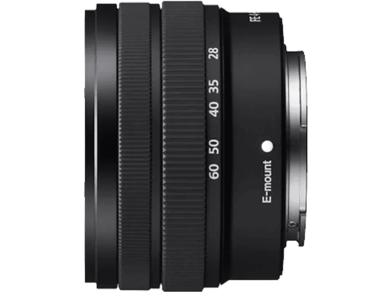 SONY SEL 2860 mm - Schwarz) 28 F4-5.6 60 f/4.0–5.6 Sony 28-60MM für ASPH, FE E-Mount, mm Blende, DMR (Objektiv Circulare