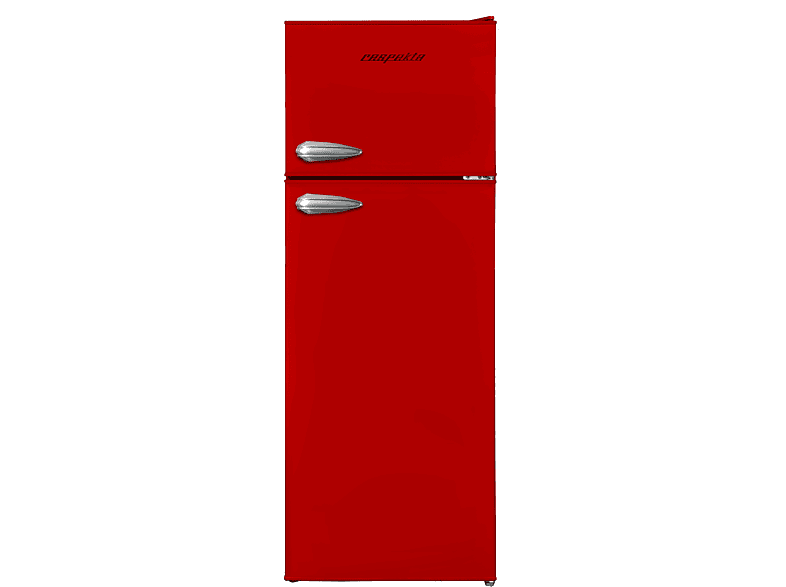 RESPEKTA KS144VR Kühl-Gefrierkombination (E, 144 cm hoch, Rot)