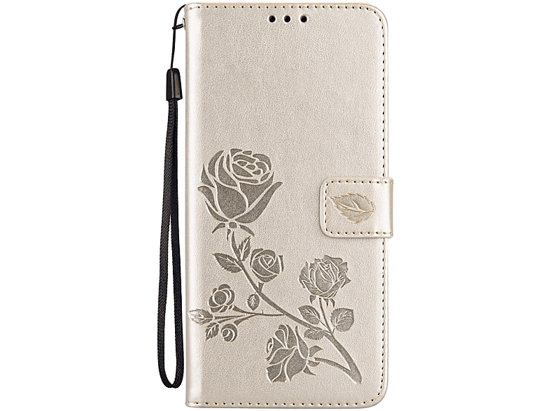 Samsung, Book KÖNIG 5G, Case, Bookcover, DESIGN A53 Galaxy Gold