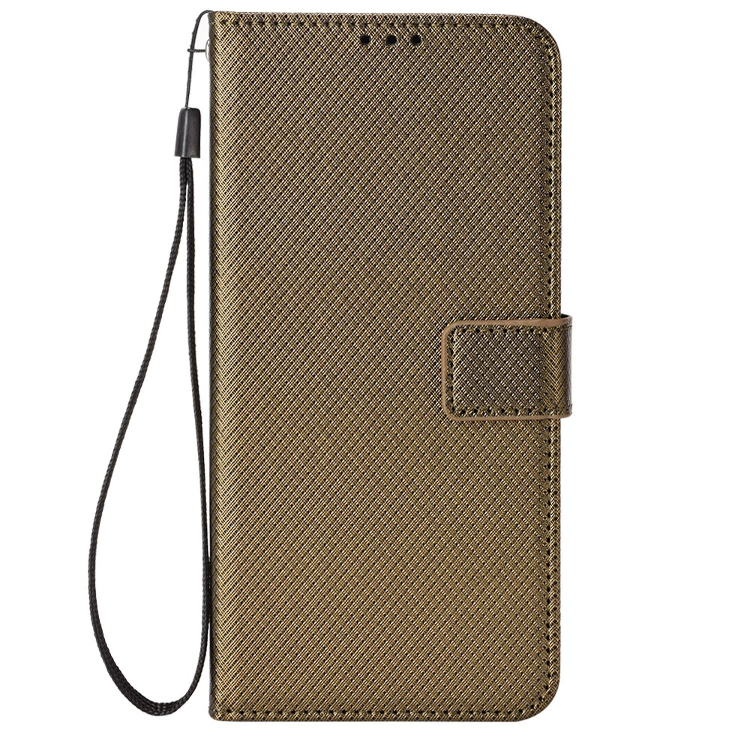 Bookcover, A12, Samsung, Galaxy DESIGN KÖNIG Book Braun Case,