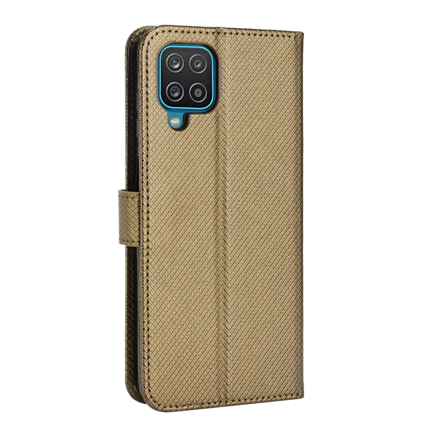 Galaxy DESIGN Braun Book Samsung, Bookcover, Case, A12, KÖNIG