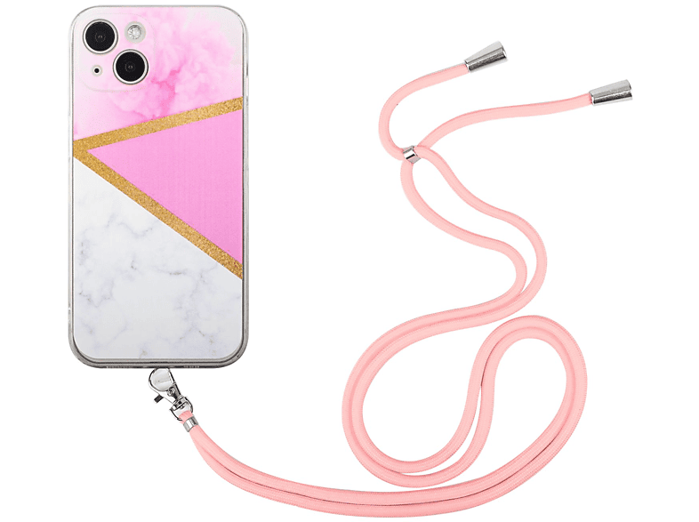 Rosa mini, 13 Case, Apple, Marmor Umhängetasche, DESIGN KÖNIG iPhone