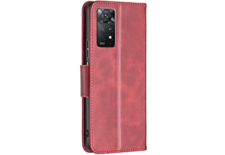KÖNIG DESIGN Book Case, Bookcover, Xiaomi, Redmi Note 11 Pro / Note 11 Pro+ 5G, Rot