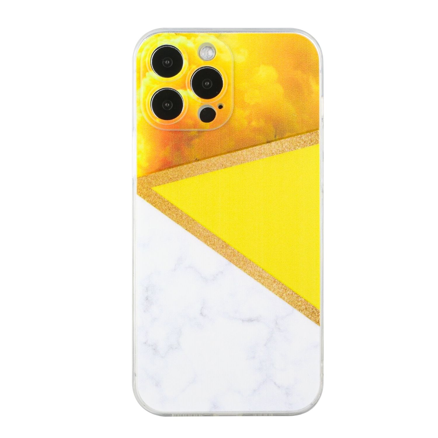 KÖNIG DESIGN Case, Backcover, Max, 12 Gelb Pro Apple, iPhone