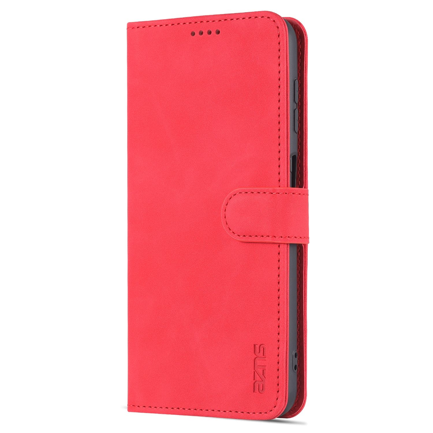 KÖNIG DESIGN Book Case, Galaxy Samsung, Bookcover, Rot A13 4G