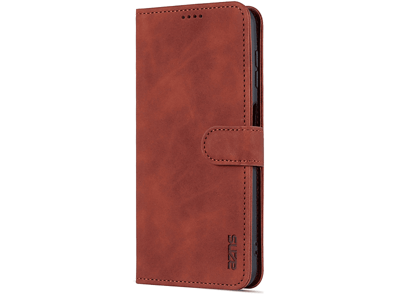 Samsung, Book KÖNIG A13 Case, DESIGN 4G, Bookcover, Galaxy Braun