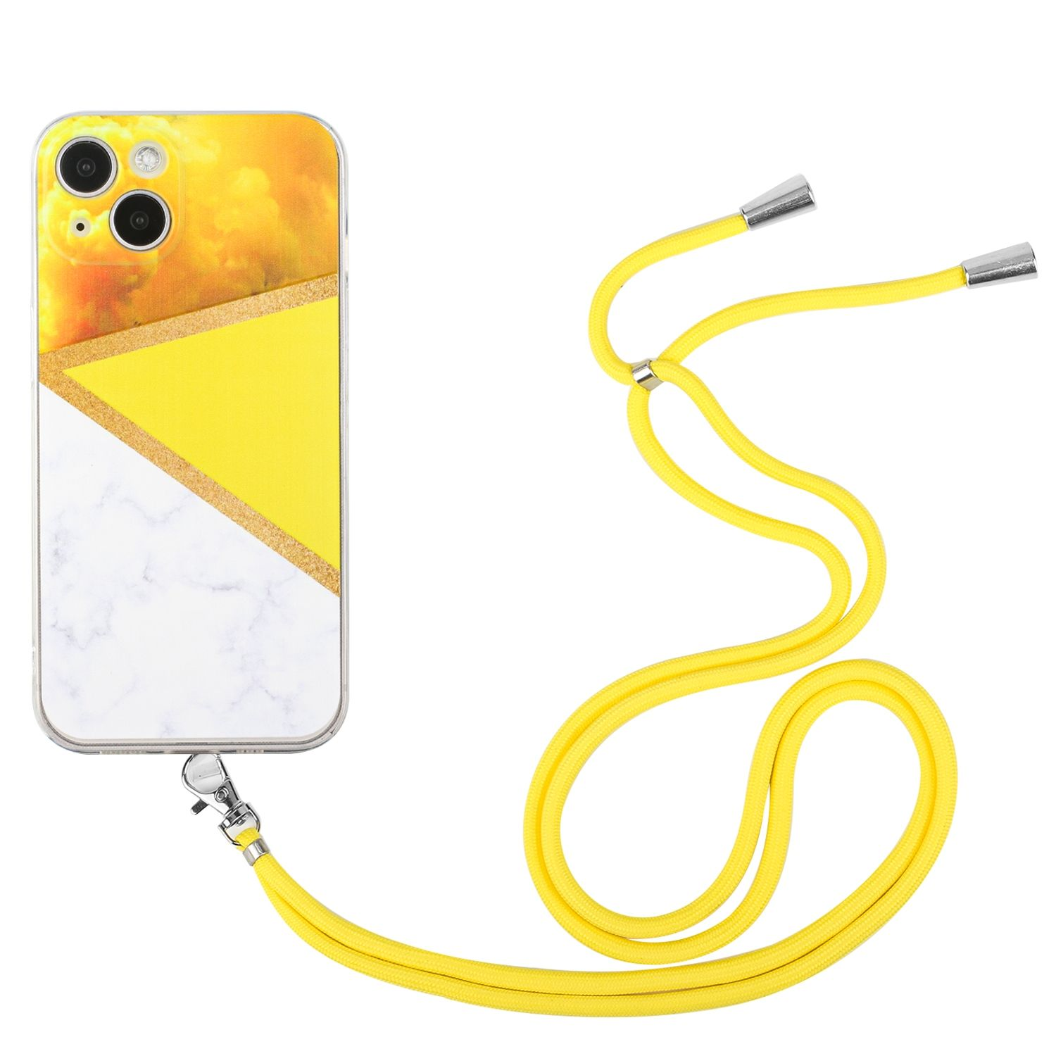 Umhängetasche, 13 Gelb KÖNIG iPhone mini, Case, Apple, DESIGN