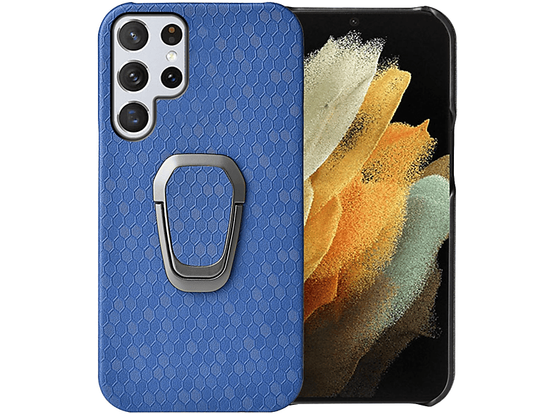 KÖNIG DESIGN Case, Backcover, Samsung, Blau S22 Navy 5G, Galaxy Ultra