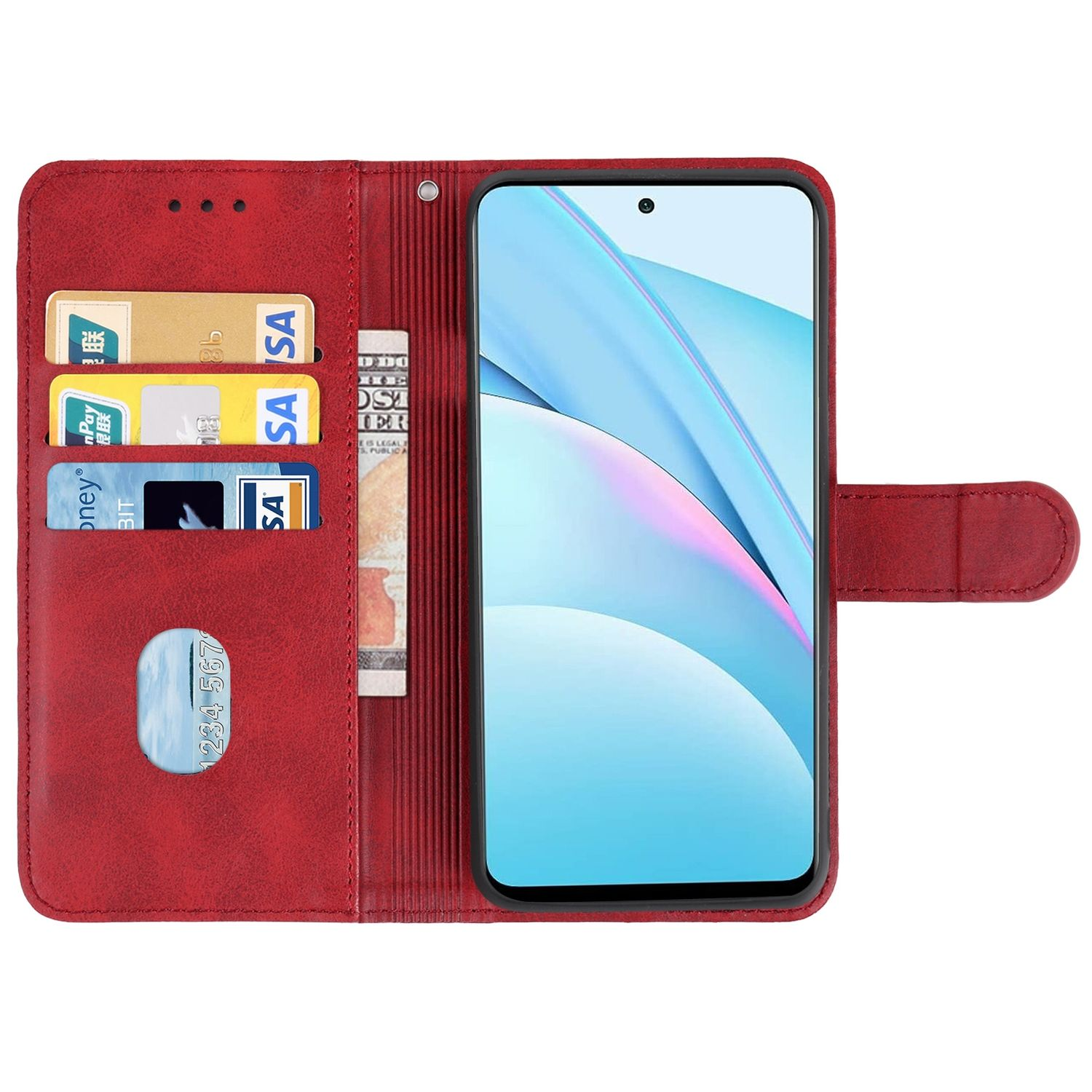 Lite Book Xiaomi, Rot 5G, Bookcover, Mi Case, KÖNIG DESIGN 10