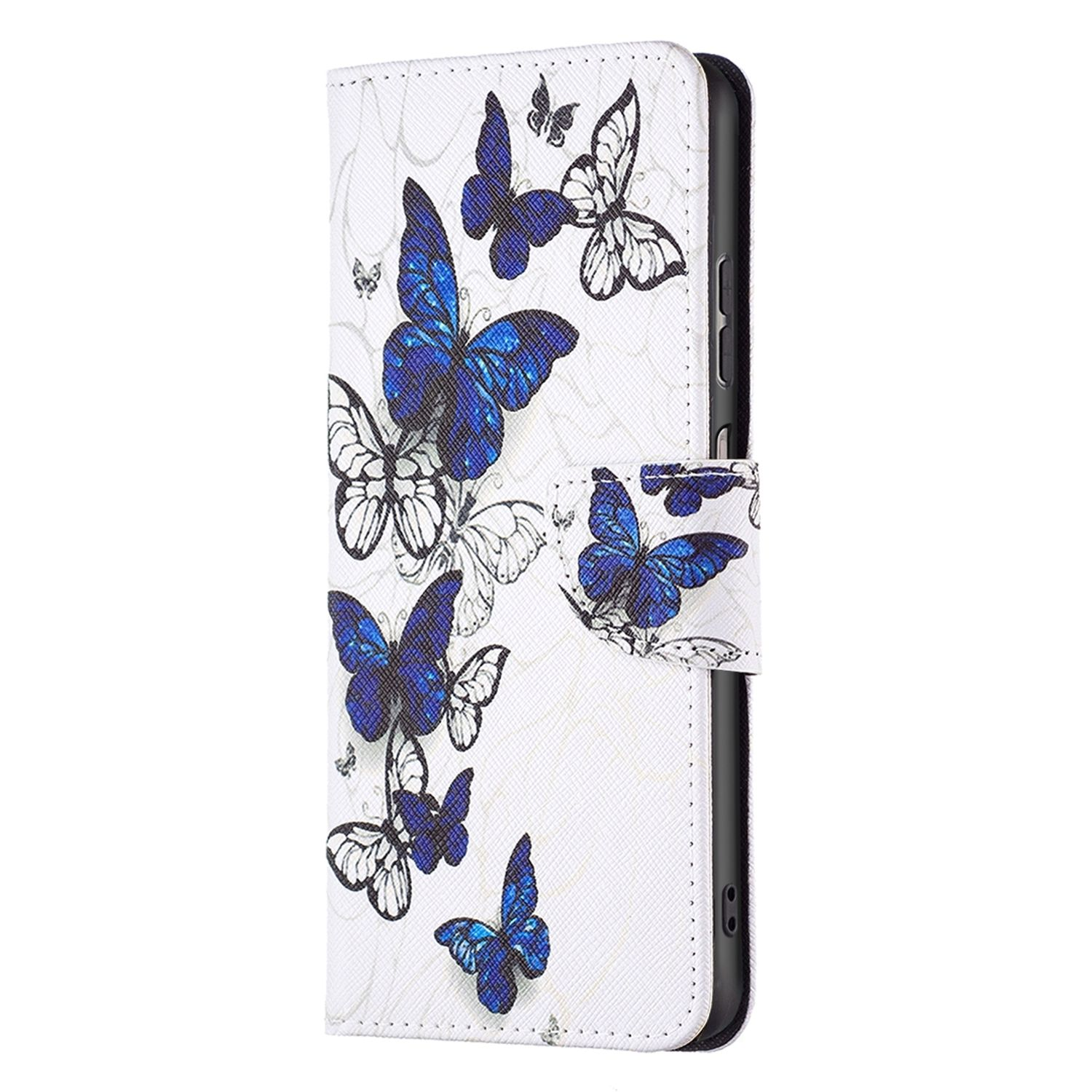 Bookcover, Galaxy KÖNIG Book Case, A23, DESIGN Schmetterlinge Samsung,