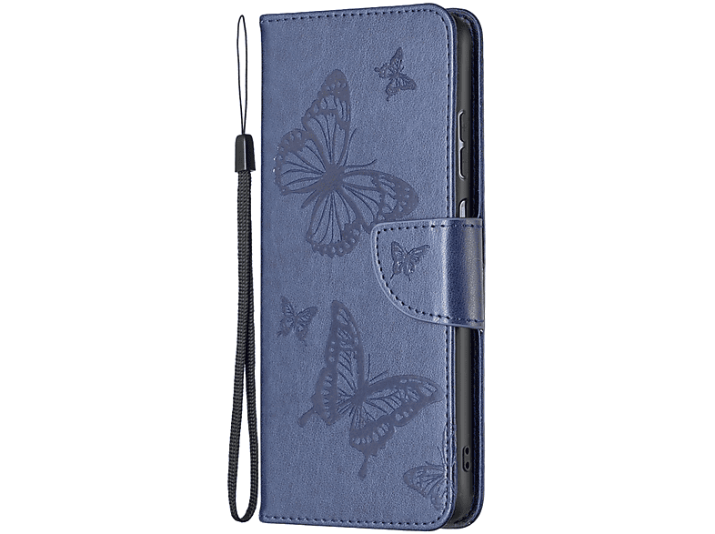 KÖNIG DESIGN Book Case, Bookcover, Galaxy Samsung, Blau A23
