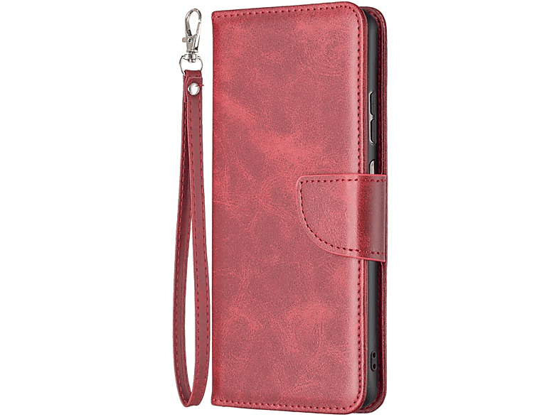 KÖNIG DESIGN Book Case, Bookcover, Samsung, Galaxy A23, Rot | Bookcover