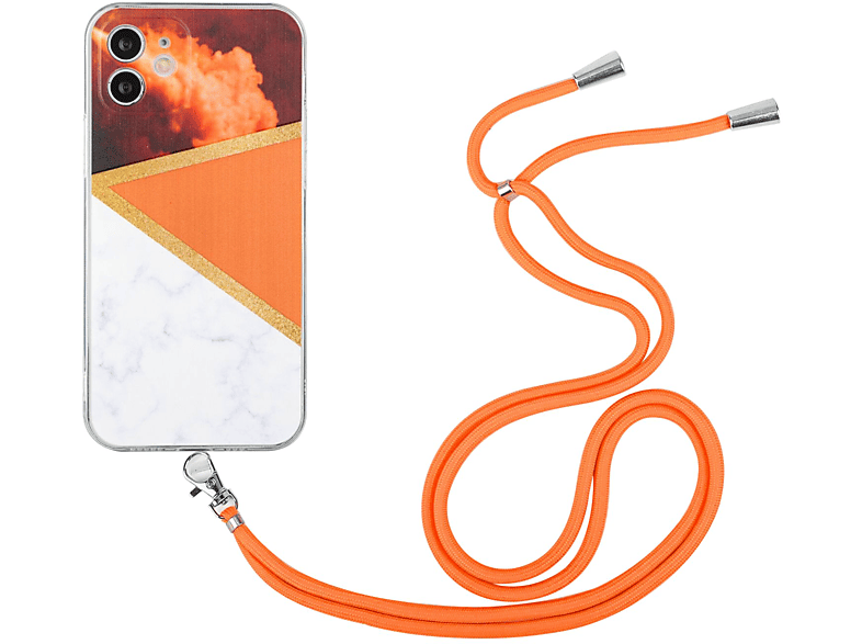 Case, KÖNIG iPhone Umhängetasche, 12, Apple, DESIGN Orange