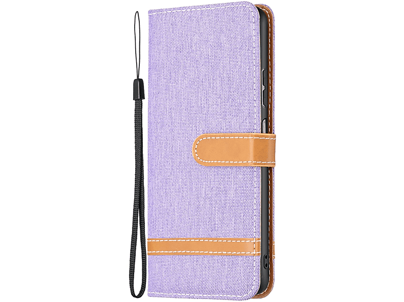 KÖNIG DESIGN Book A23, Lila Bookcover, Samsung, Case, Galaxy